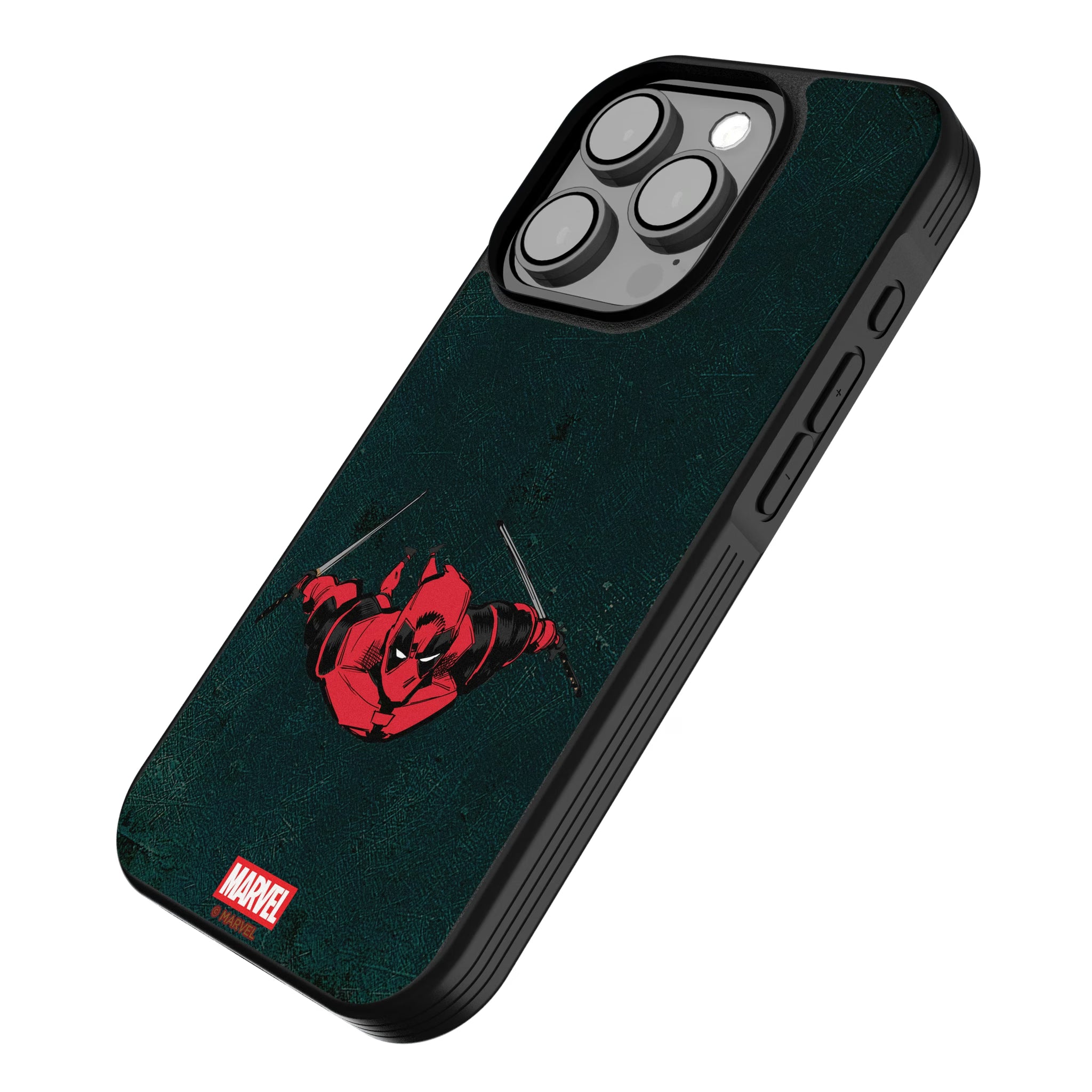 Marvel Deadpool Badge iPhone Bump Phone Case for Apple iPhone - Isometric View