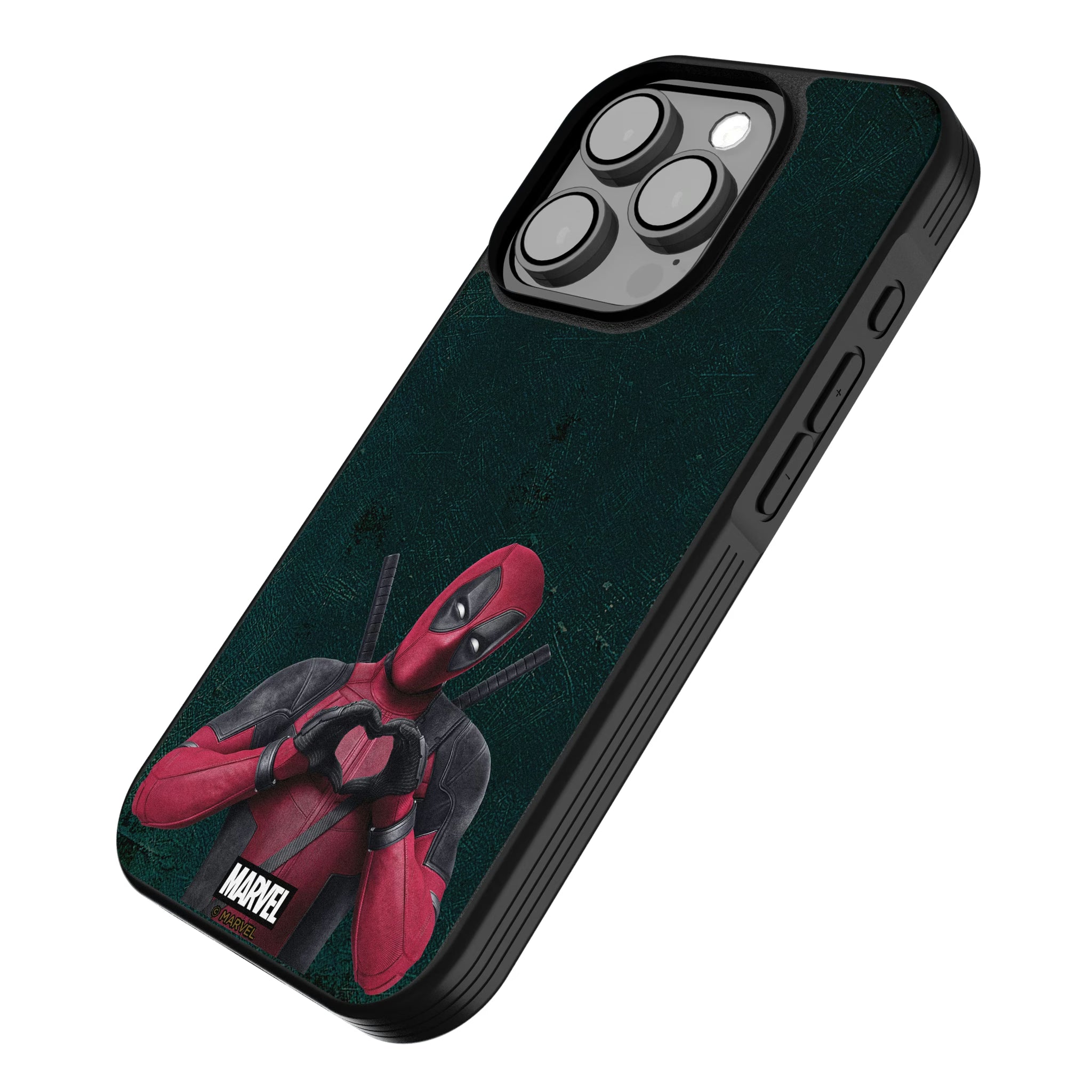 Marvel Deadpool Badge iPhone Bump Phone Case for Apple iPhone - Isometric View