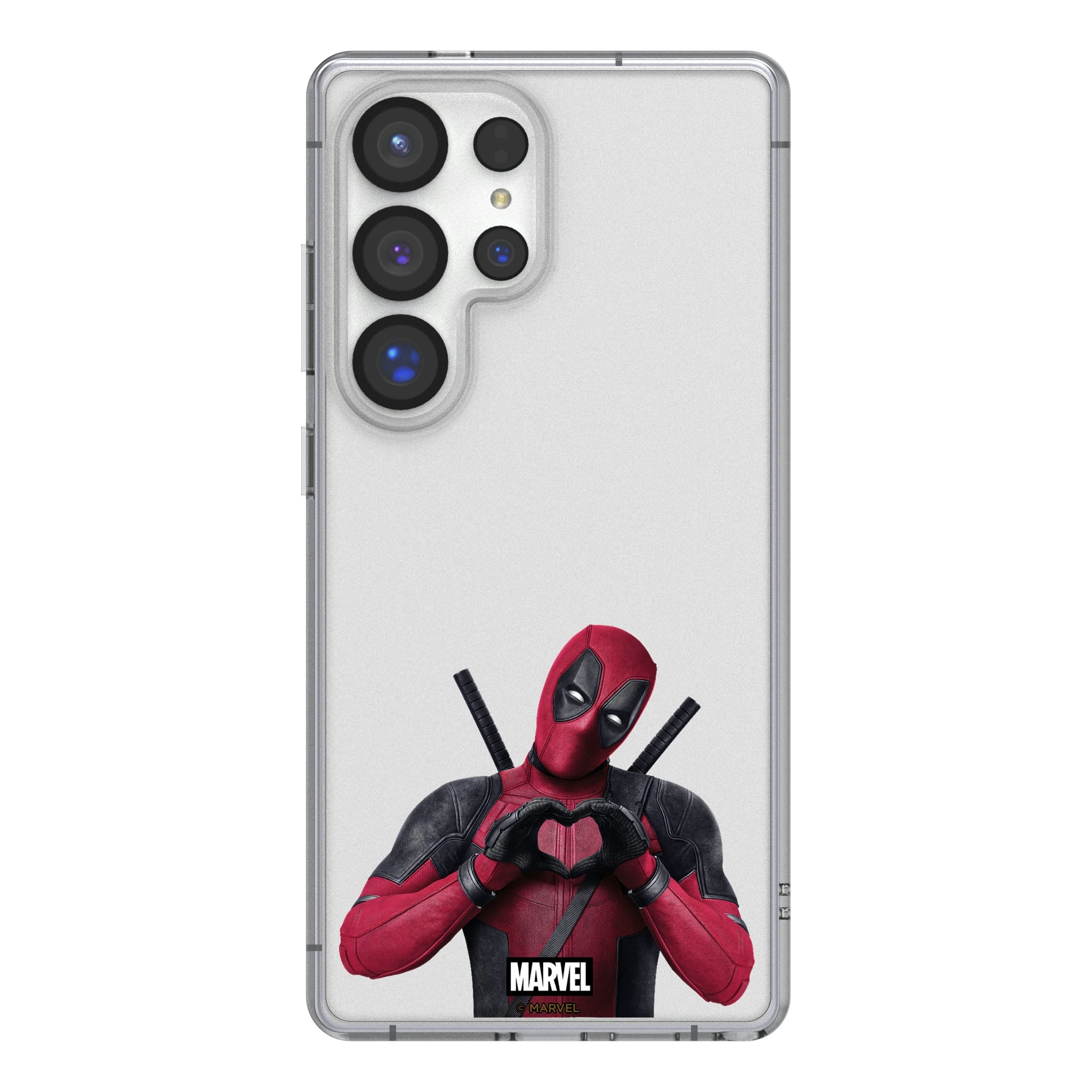 Marvel Deadpool Badge Galaxy Clear Phone Case for Samsung Galaxy