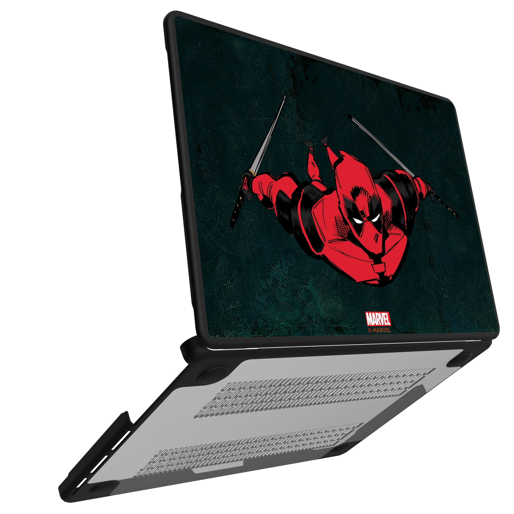 Marvel Deadpool Badge MacBook Laptop Case for Apple MacBook#Device_MacBook Pro (14-inch, 2021) / MacBook Pro (14-inch, 2023) / MacBook Pro (14-inch, 2024)