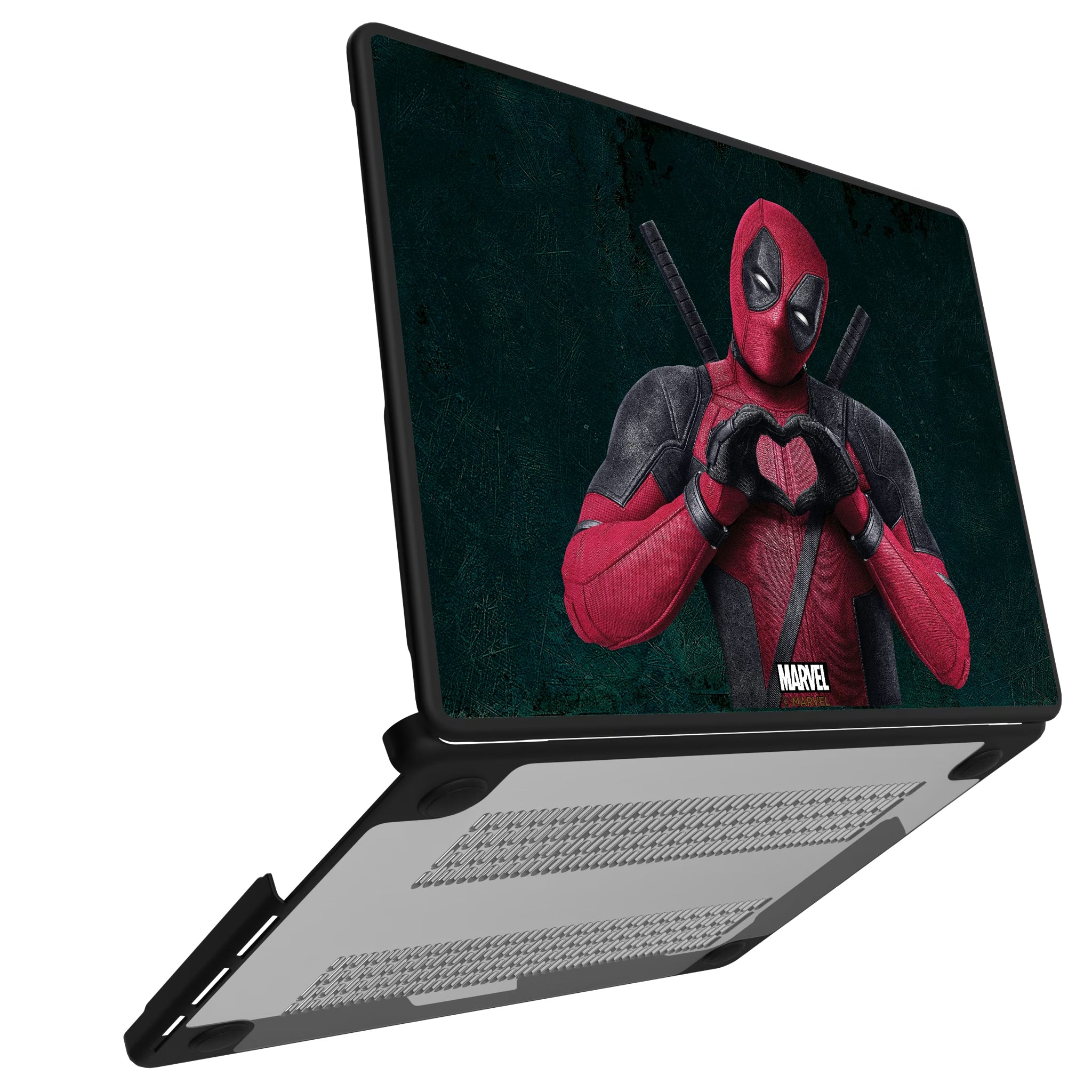 Marvel Deadpool Badge MacBook Laptop Case for Apple MacBook#Device_MacBook Pro (14-inch, 2021) / MacBook Pro (14-inch, 2023) / MacBook Pro (14-inch, 2024)