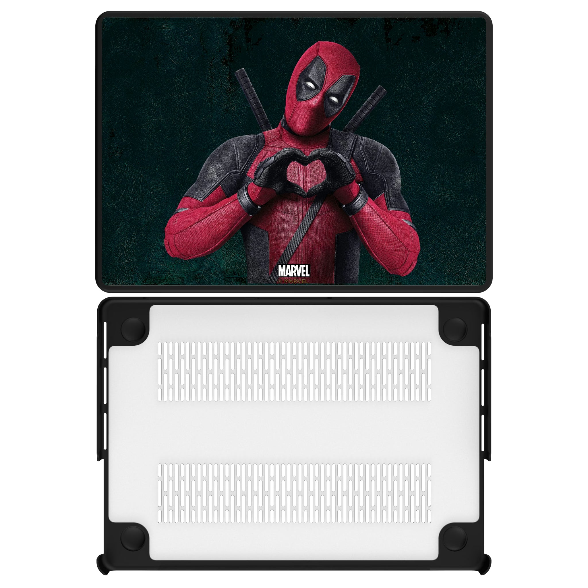 Marvel Deadpool Badge MacBook Laptop Case for Apple MacBook#Device_MacBook Pro (14-inch, 2021) / MacBook Pro (14-inch, 2023) / MacBook Pro (14-inch, 2024)
