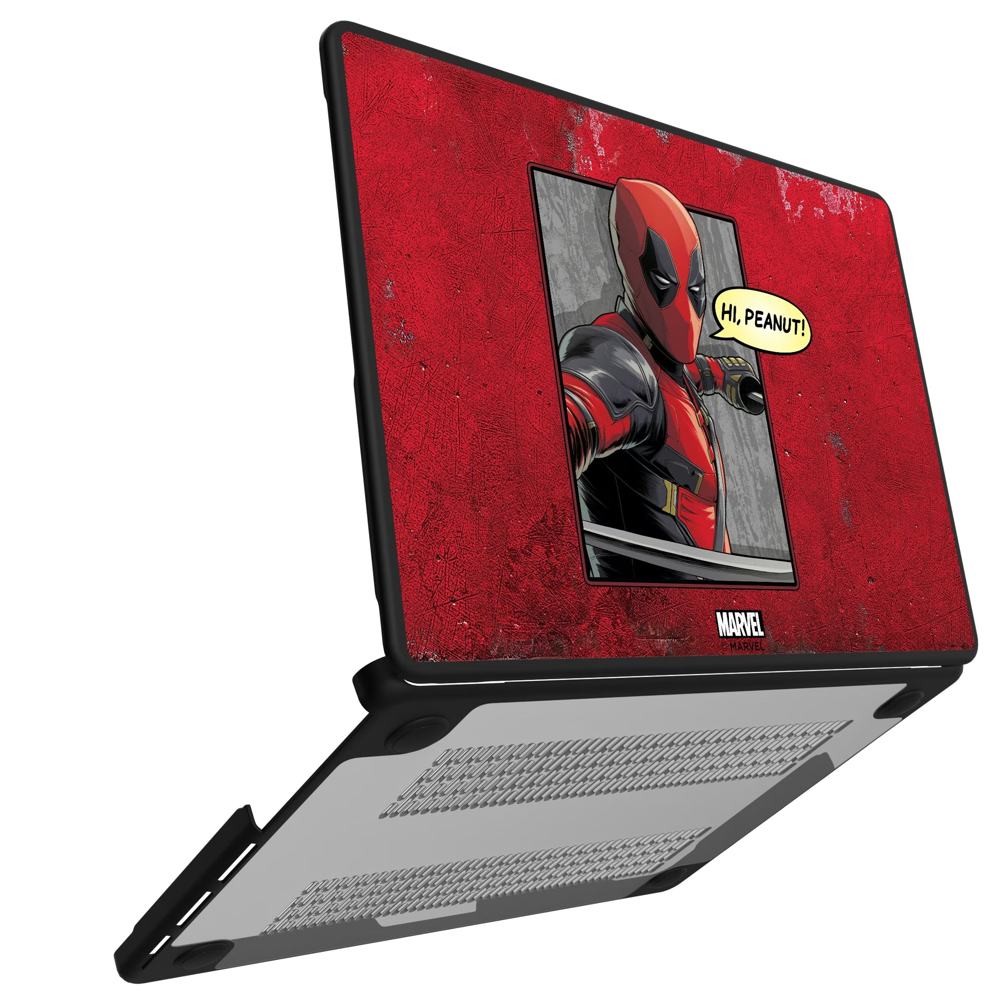 Marvel Deadpool Badge MacBook Laptop Case for Apple MacBook#Device_MacBook Pro (14-inch, 2021) / MacBook Pro (14-inch, 2023) / MacBook Pro (14-inch, 2024)
