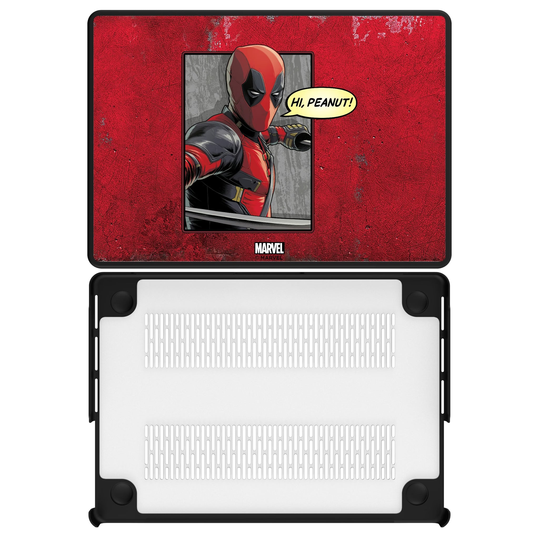 Marvel Deadpool Badge MacBook Laptop Case for Apple MacBook#Device_MacBook Pro (14-inch, 2021) / MacBook Pro (14-inch, 2023) / MacBook Pro (14-inch, 2024)