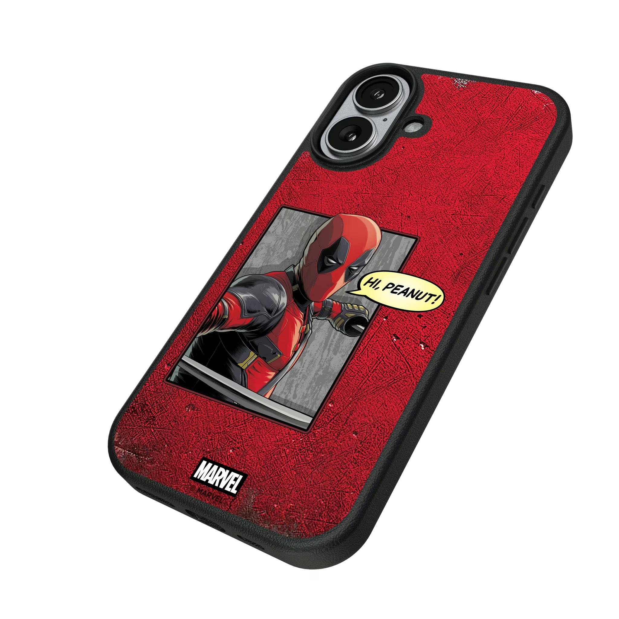 Marvel Deadpool Badge iPhone MagSafe Compatible Phone Case for Apple iPhone - Isometric View#Device_iPhone 17