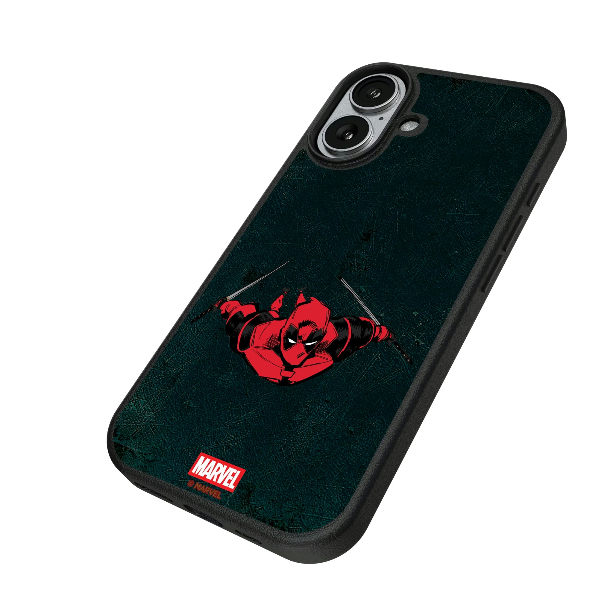 Marvel Deadpool Badge iPhone MagSafe Compatible Phone Case for Apple iPhone - Isometric View#Device_iPhone 17