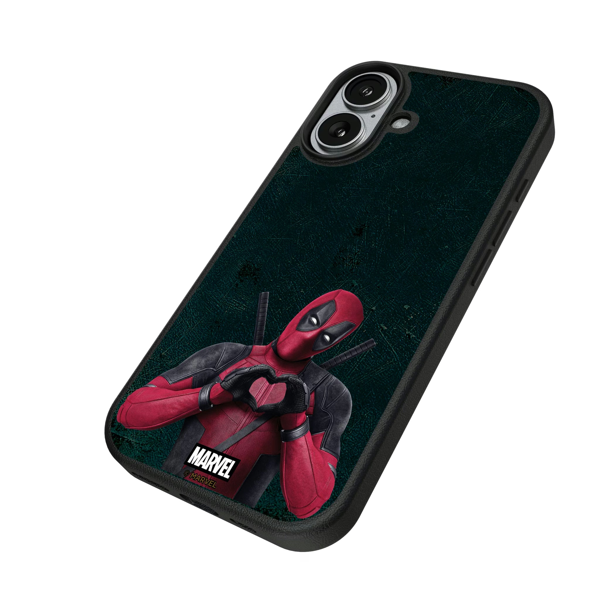 Marvel Deadpool Badge iPhone MagSafe Compatible Phone Case for Apple iPhone - Isometric View#Device_iPhone 17