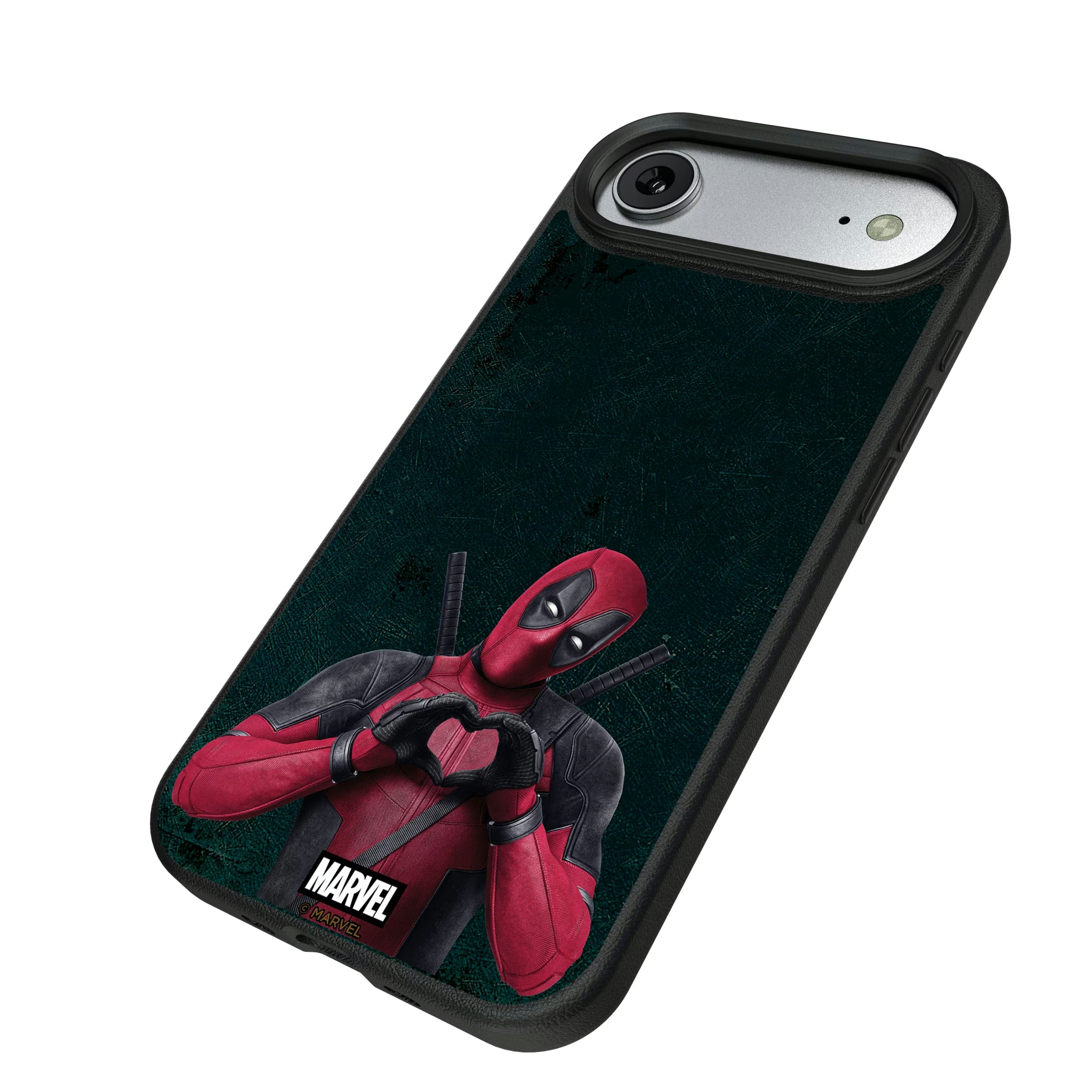 Marvel Deadpool Badge iPhone MagSafe Compatible Phone Case for Apple iPhone - Isometric View#Device_iPhone Air