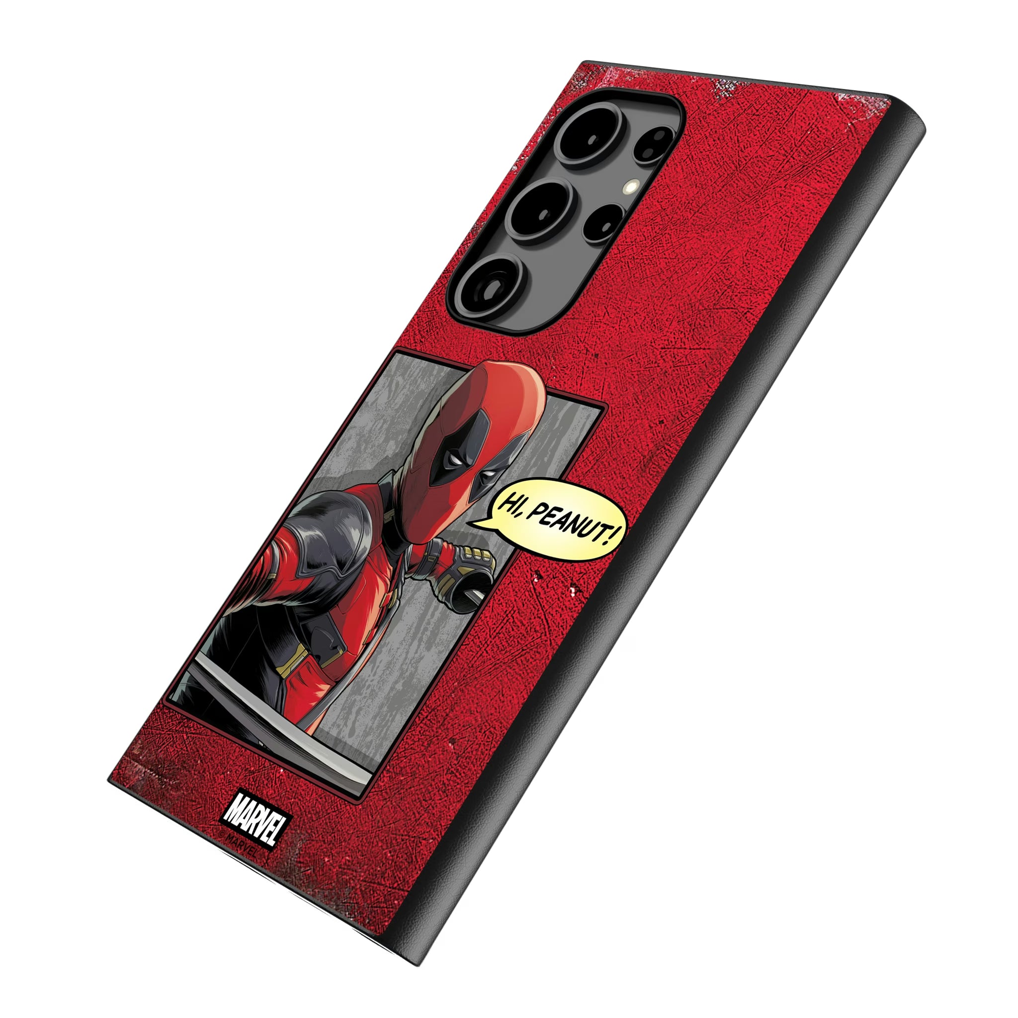 Marvel Deadpool Badge Galaxy MagSafe Compatible Phone Case for Samsung Galaxy - Isometric View