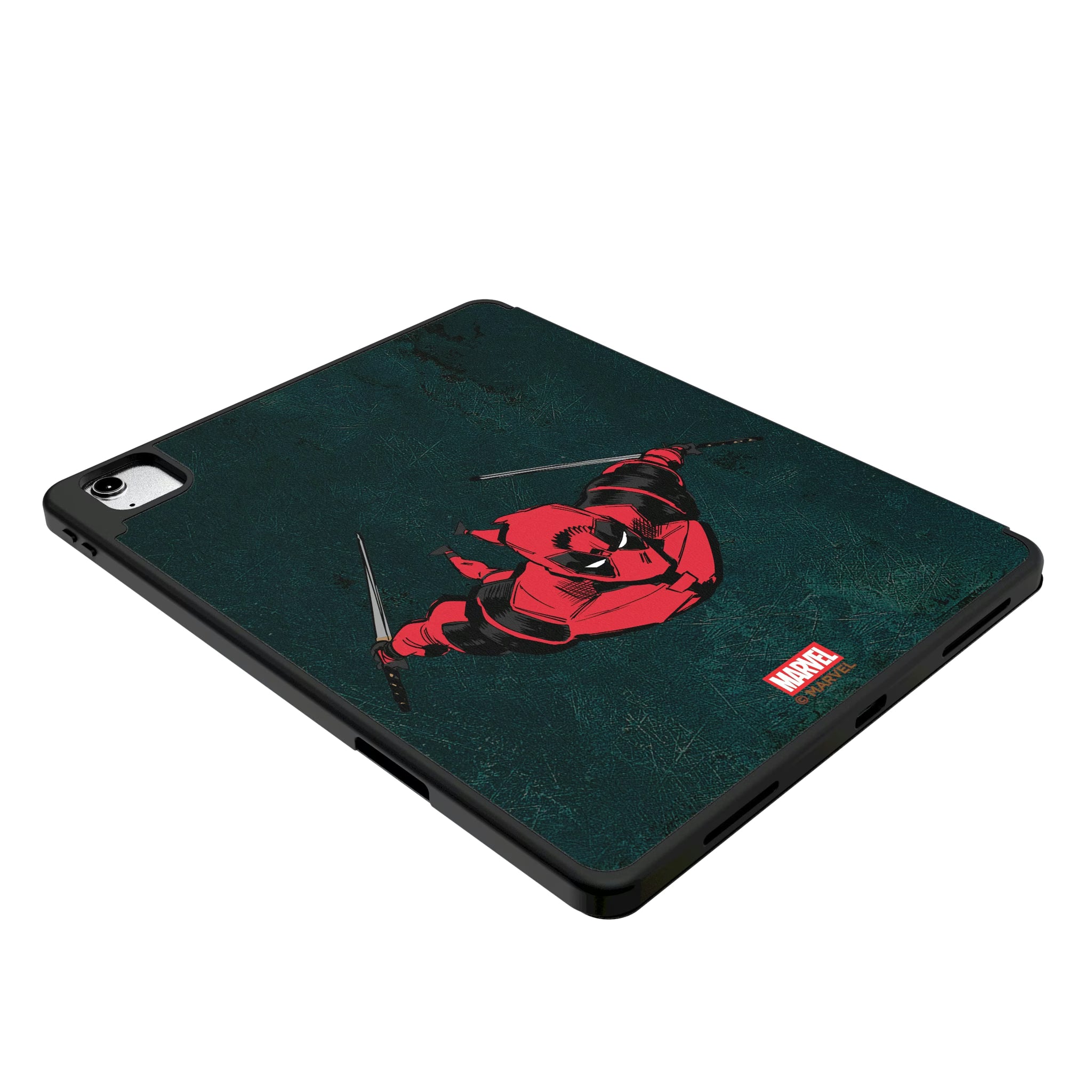 Marvel Deadpool Badge iPad Tablet Case for Apple iPad - Isometric View