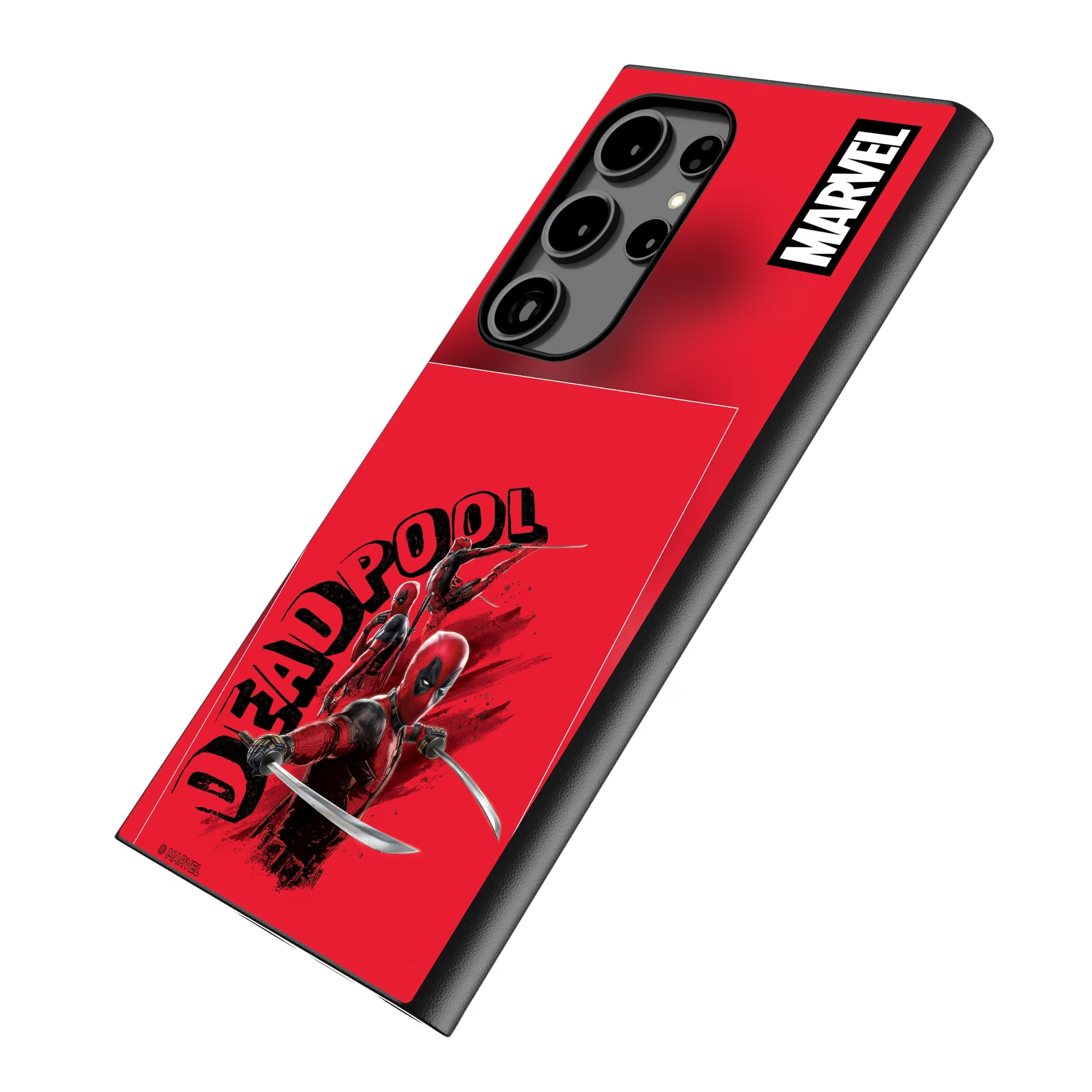 Marvel Deadpool Cover Art Galaxy MagSafe Compatible Phone Case for Samsung Galaxy - Isometric View