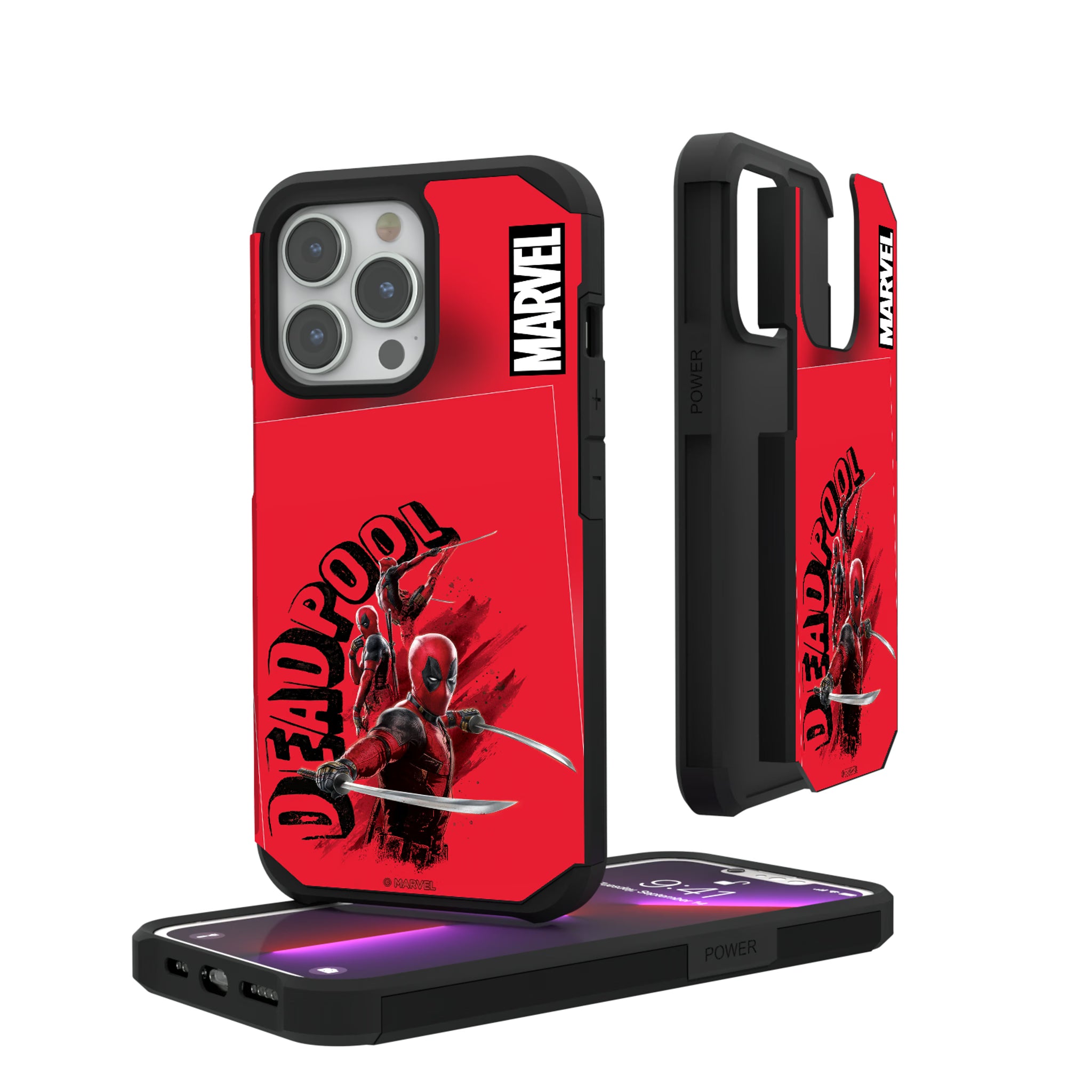 Marvel Deadpool Cover Art iPhone Rugged Phone Case for Apple iPhone#Device_iPhone 13 Pro