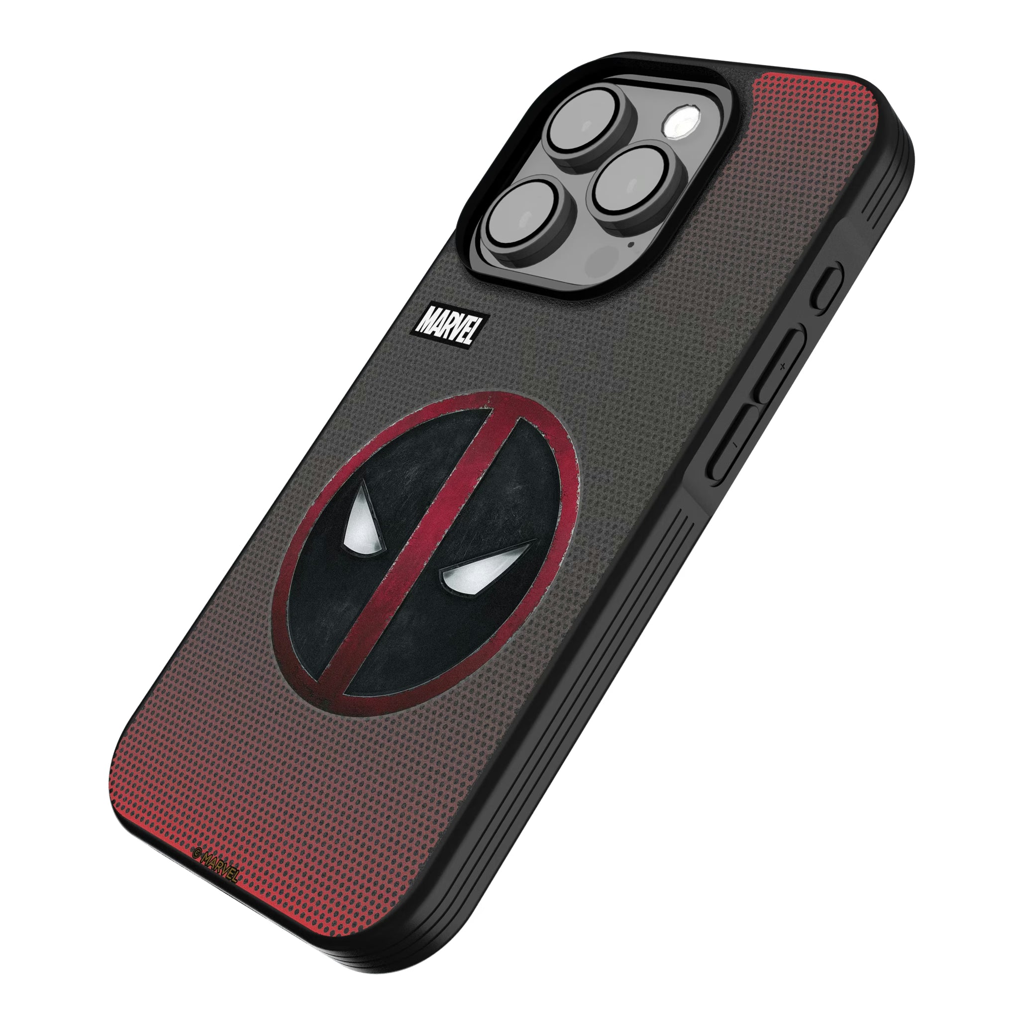 Marvel Deadpool Grid iPhone Bump Phone Case for Apple iPhone - Isometric View