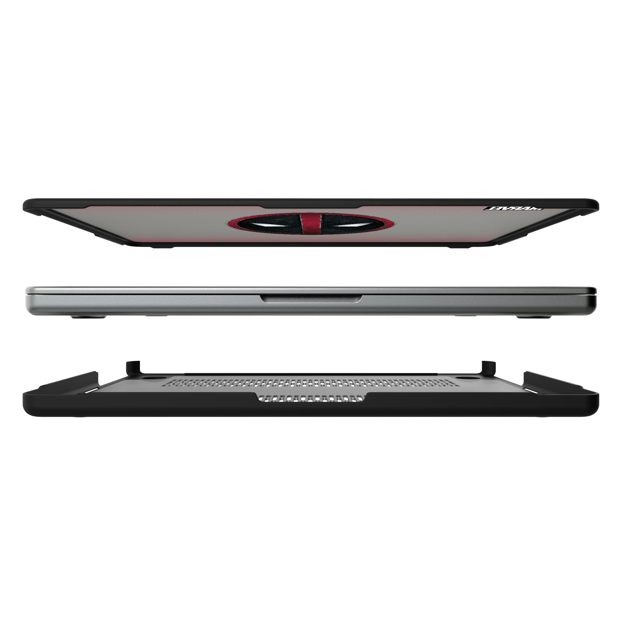 Marvel Deadpool Grid MacBook Laptop Case for Apple MacBook#Device_MacBook Pro (14-inch, 2021) / MacBook Pro (14-inch, 2023) / MacBook Pro (14-inch, 2024)