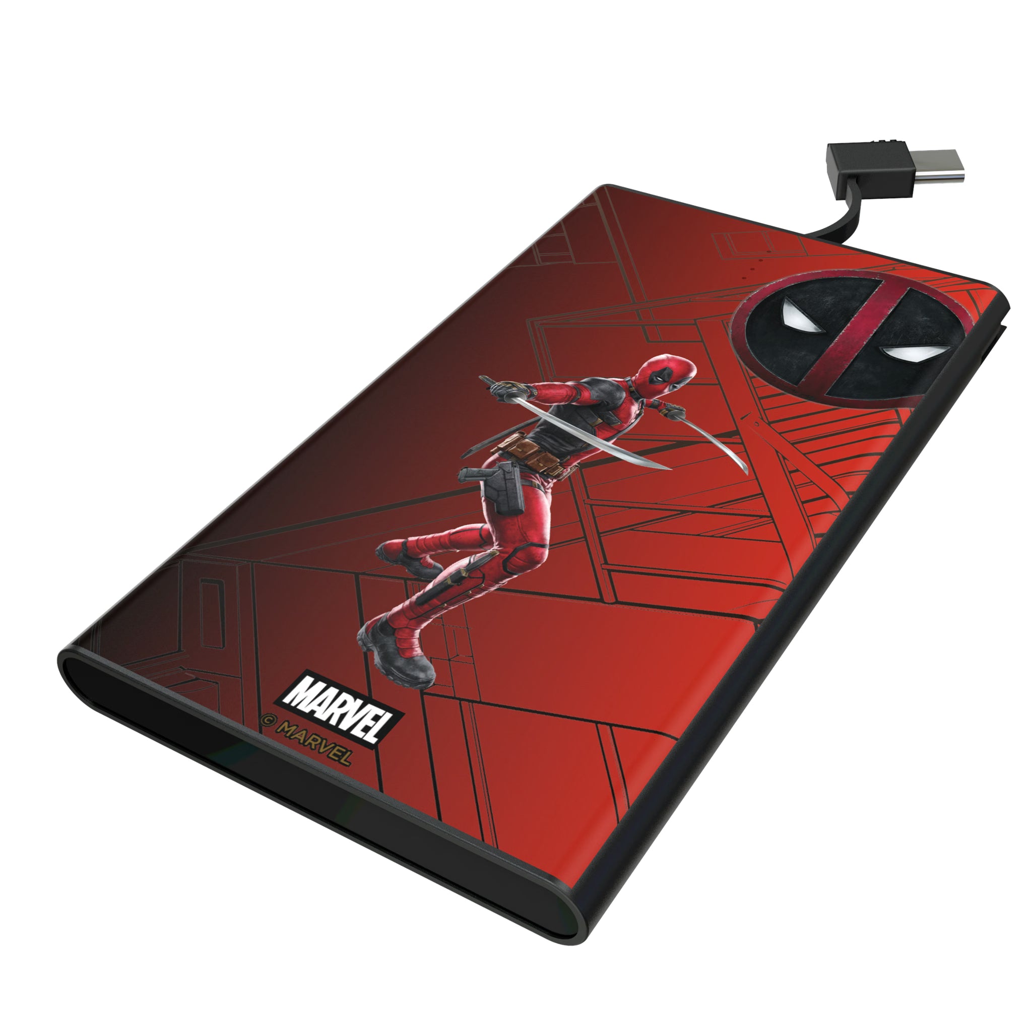 Marvel Deadpool MechLine 5000mAh Flat Powerbank