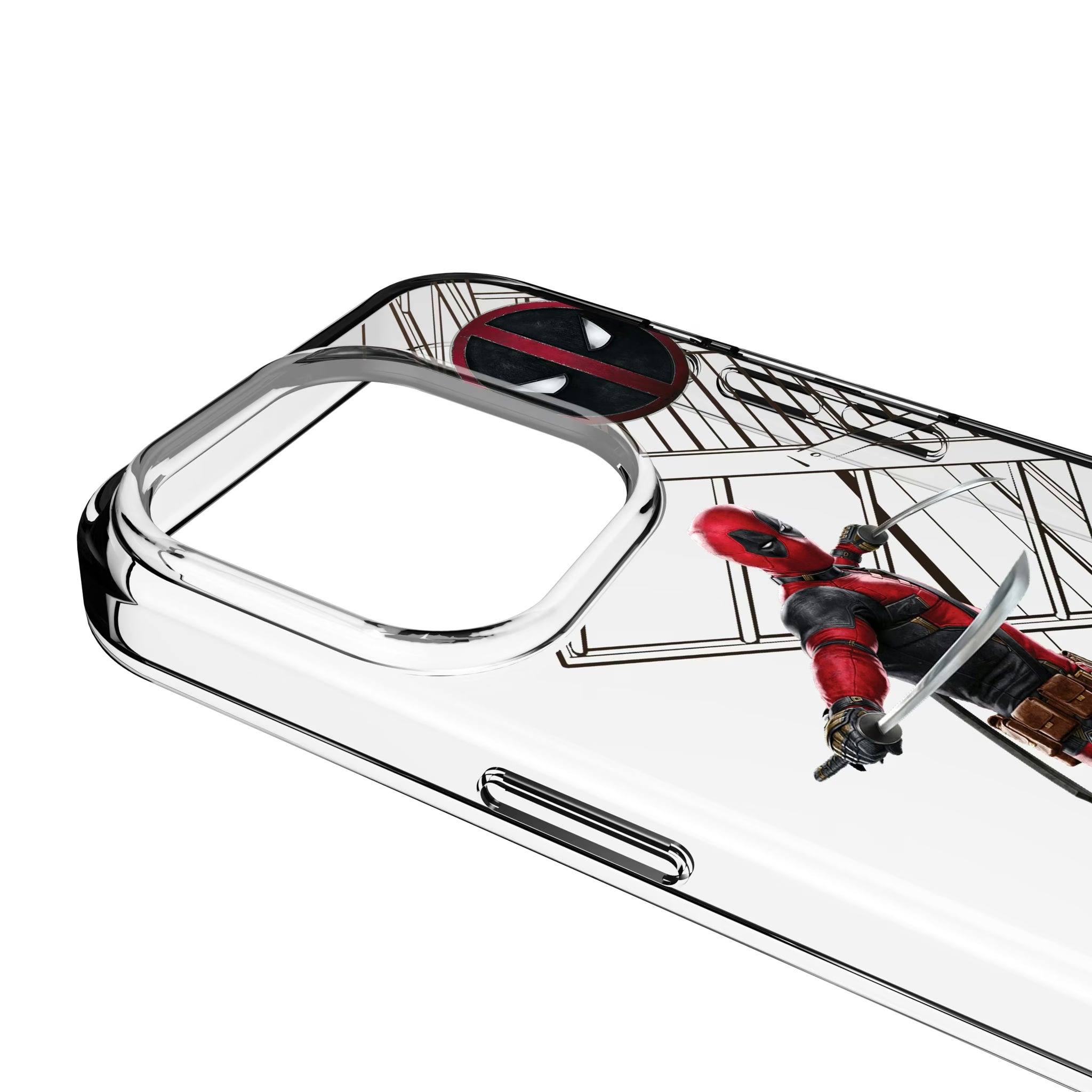 Marvel Deadpool MechLine iPhone Clear Phone Case for Apple iPhone - Detail