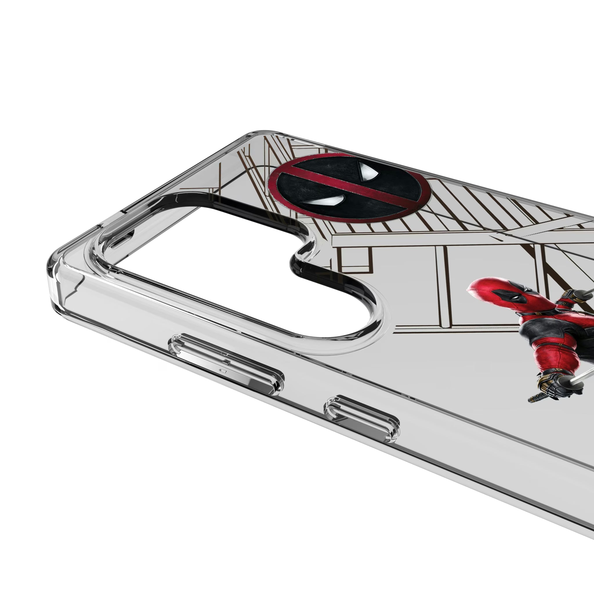 Marvel Deadpool MechLine Galaxy Clear Phone Case for Samsung Galaxy - Detail