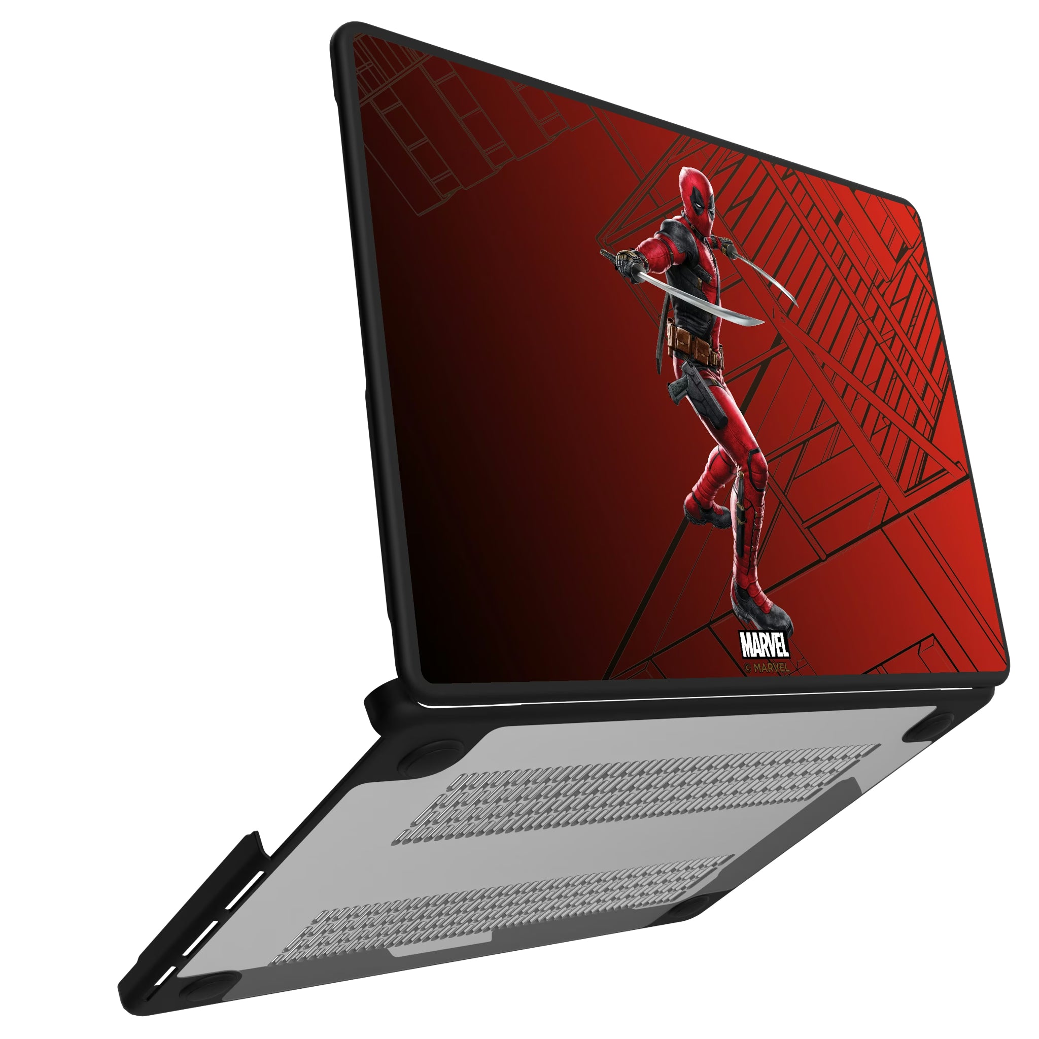 Marvel Deadpool MechLine MacBook Laptop Case for Apple MacBook#Device_MacBook Pro (14-inch, 2021) / MacBook Pro (14-inch, 2023) / MacBook Pro (14-inch, 2024)