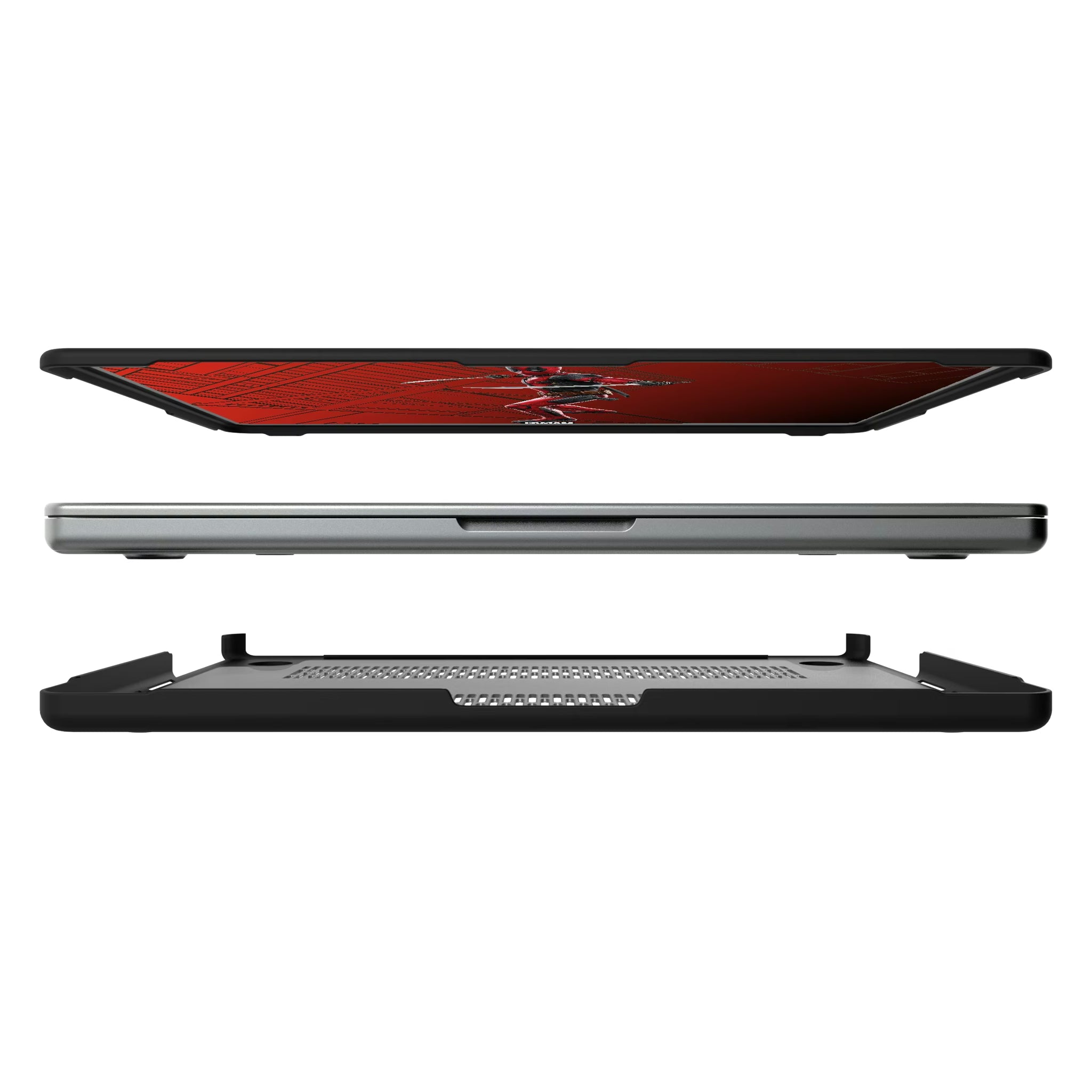 Marvel Deadpool MechLine MacBook Laptop Case for Apple MacBook#Device_MacBook Pro (14-inch, 2021) / MacBook Pro (14-inch, 2023) / MacBook Pro (14-inch, 2024)