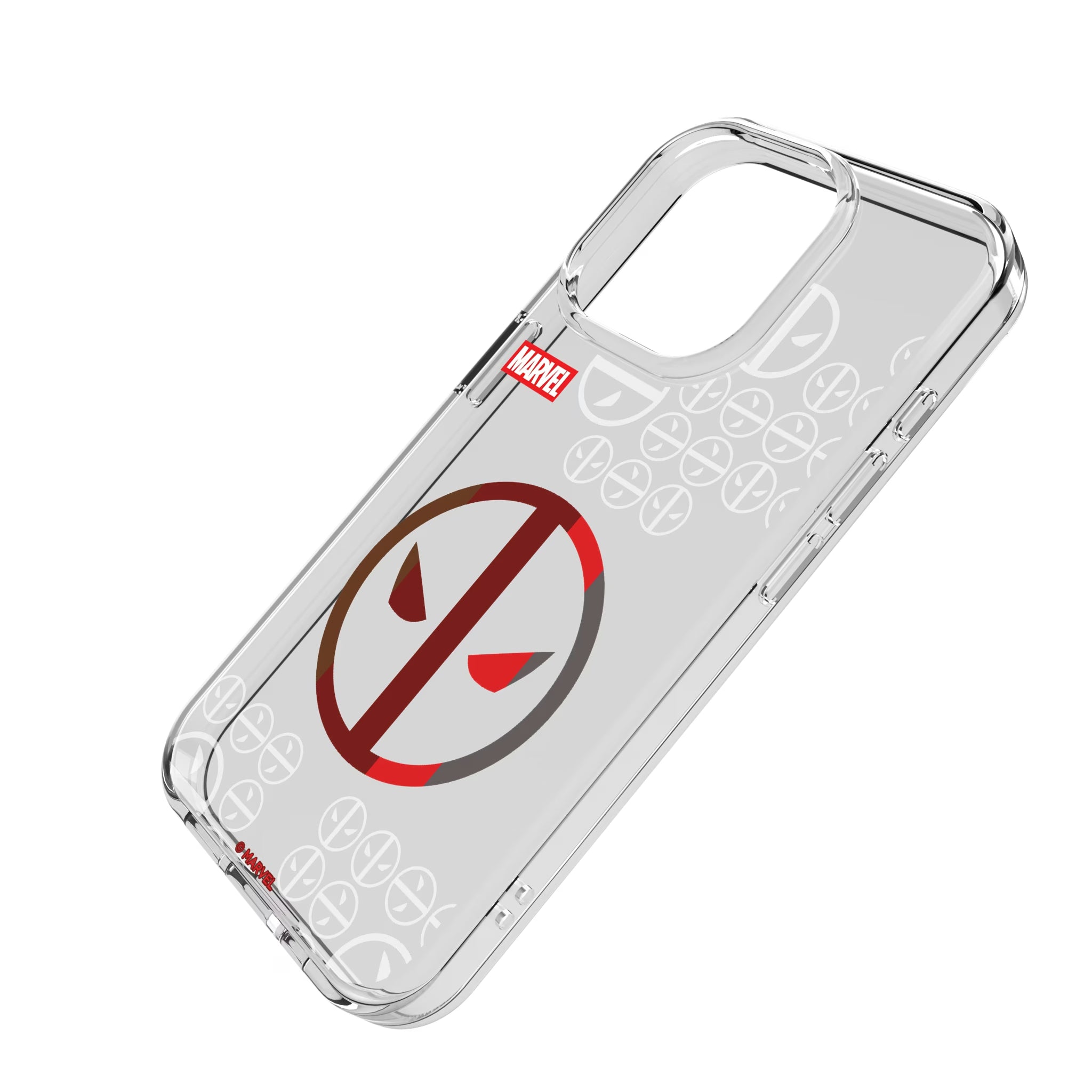 Marvel Deadpool Sigil iPhone Clear Phone Case for Apple iPhone - Isometric View