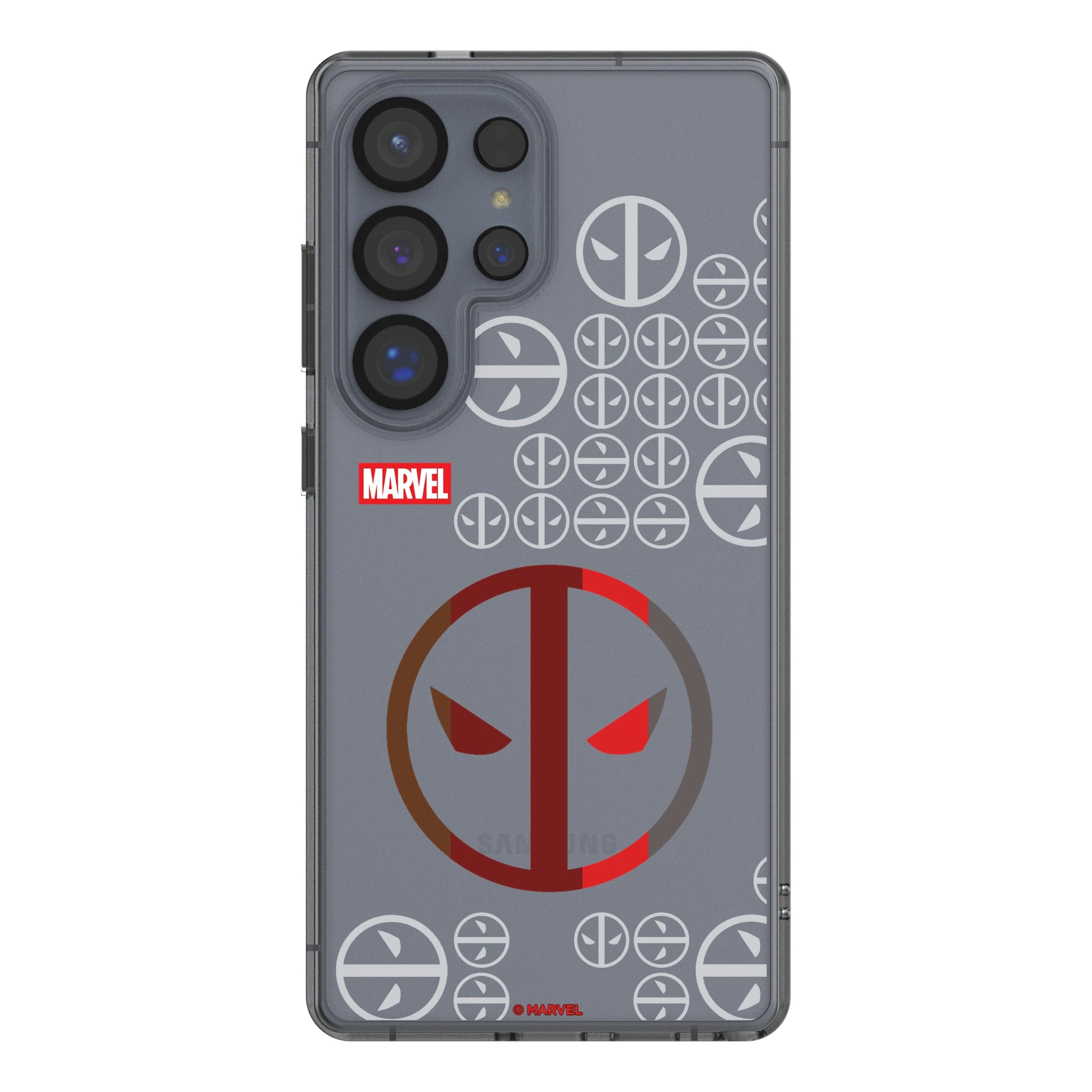 Marvel Deadpool Sigil Galaxy Clear Phone Case for Samsung Galaxy