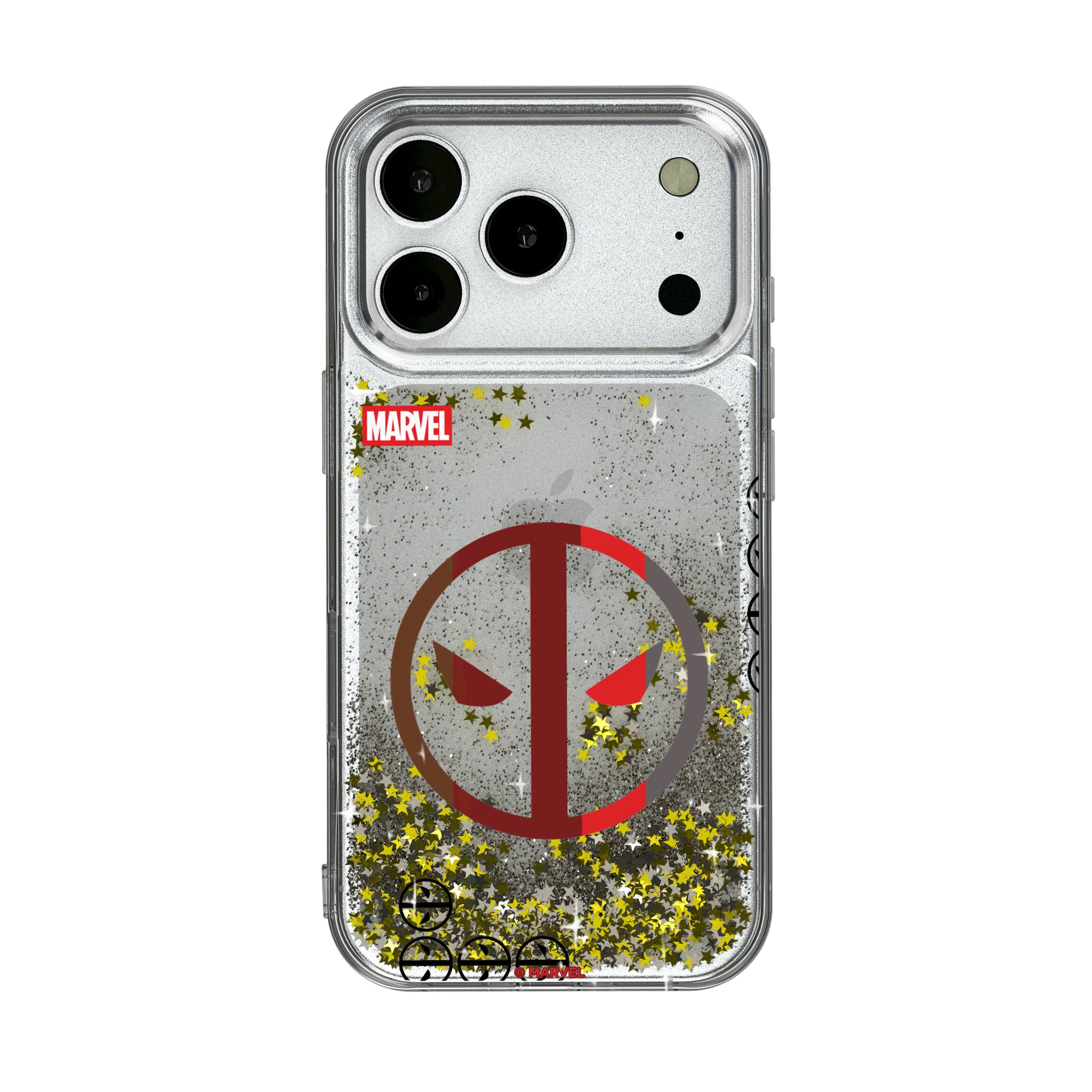 Marvel Deadpool Sigil iPhone Glitter Phone Case for Apple iPhone