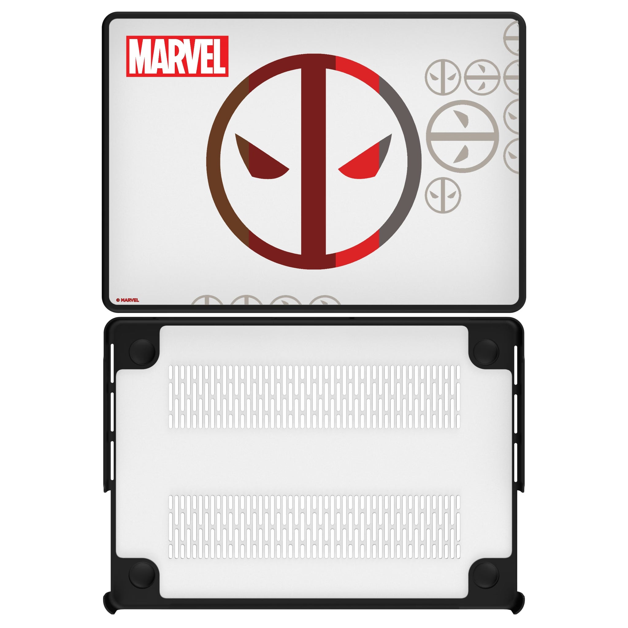 Marvel Deadpool Sigil MacBook Laptop Case for Apple MacBook#Device_MacBook Pro (14-inch, 2021) / MacBook Pro (14-inch, 2023) / MacBook Pro (14-inch, 2024)