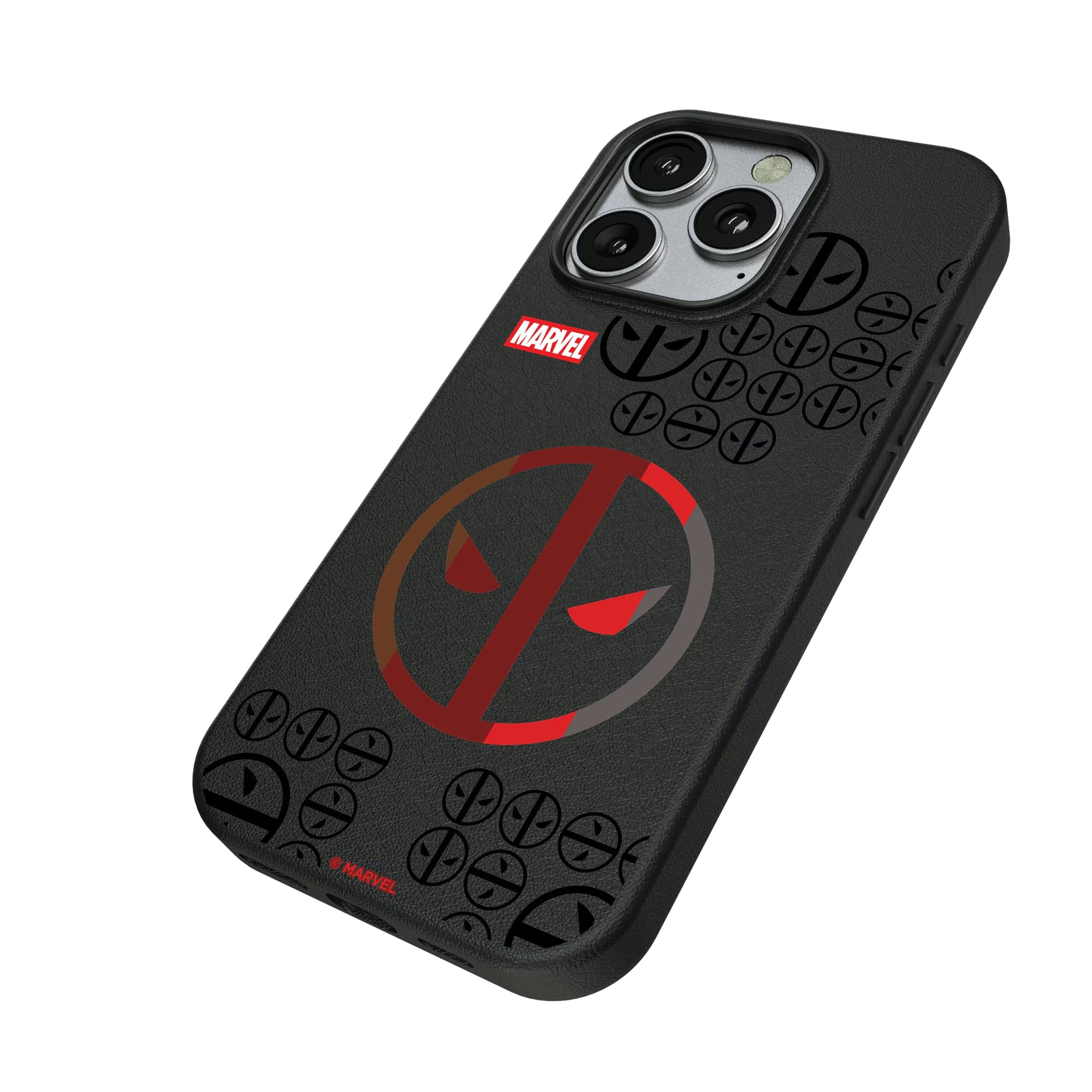 Marvel Deadpool Sigil iPhone MagSafe Compatible Phone Case for Apple iPhone - Isometric View
