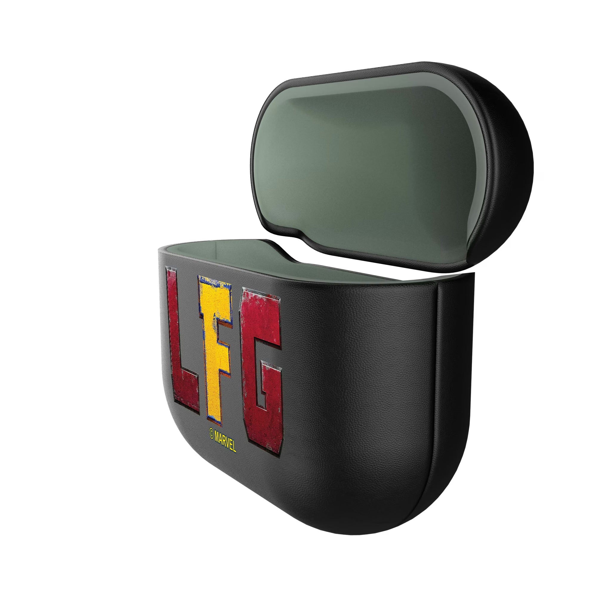 Marvel Deadpool Wolverine Badge AirPods AirPod Case Cover - Isometric View#Device_AirPods 4
