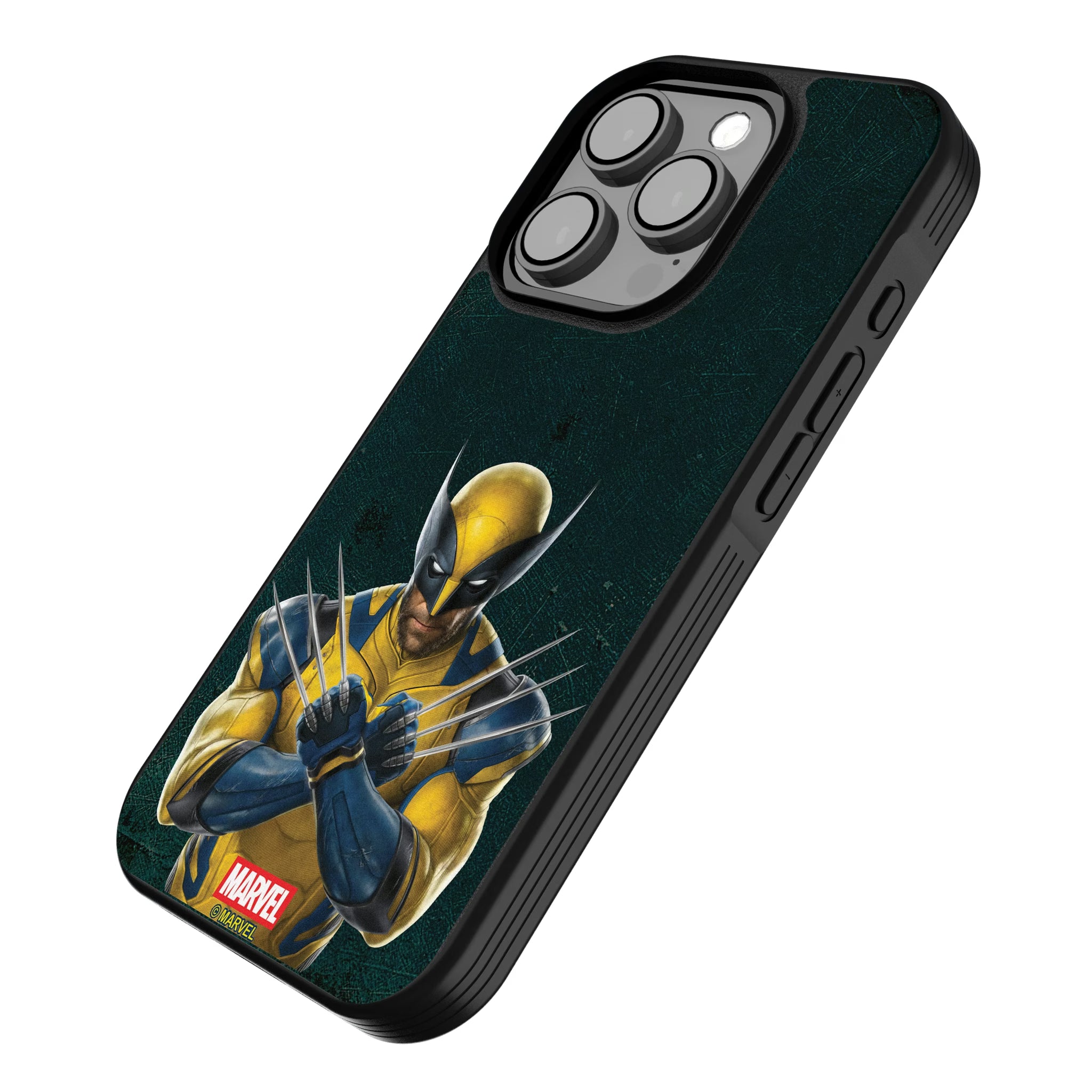 Marvel Deadpool Wolverine Badge iPhone Bump Phone Case for Apple iPhone - Isometric View