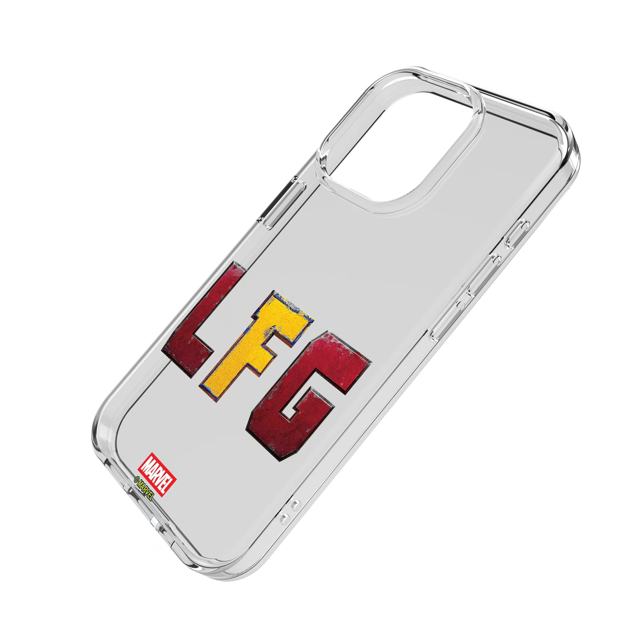 Marvel Deadpool Wolverine Badge iPhone Clear Phone Case for Apple iPhone - Isometric View