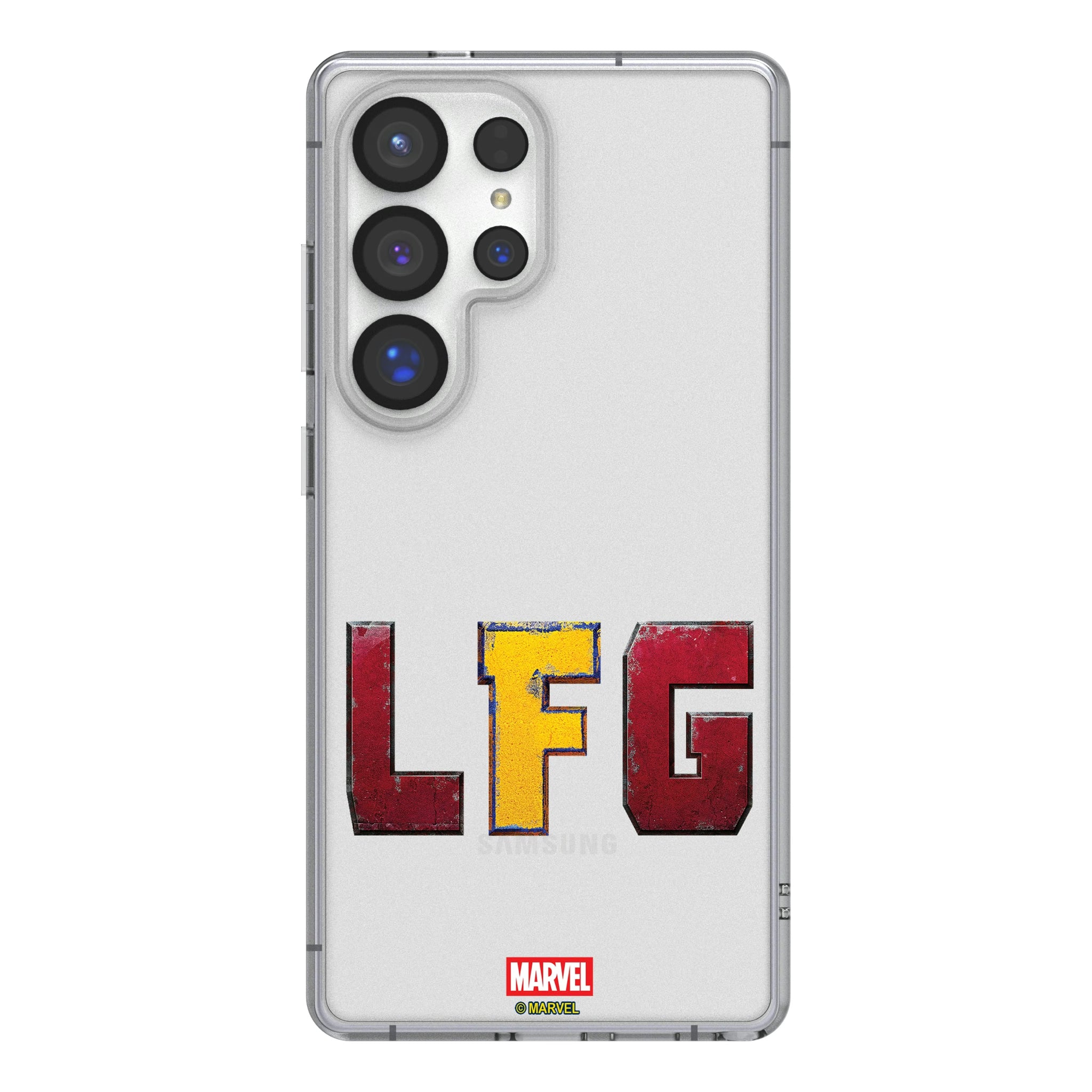 Marvel Deadpool Wolverine Badge Galaxy Clear Phone Case for Samsung Galaxy
