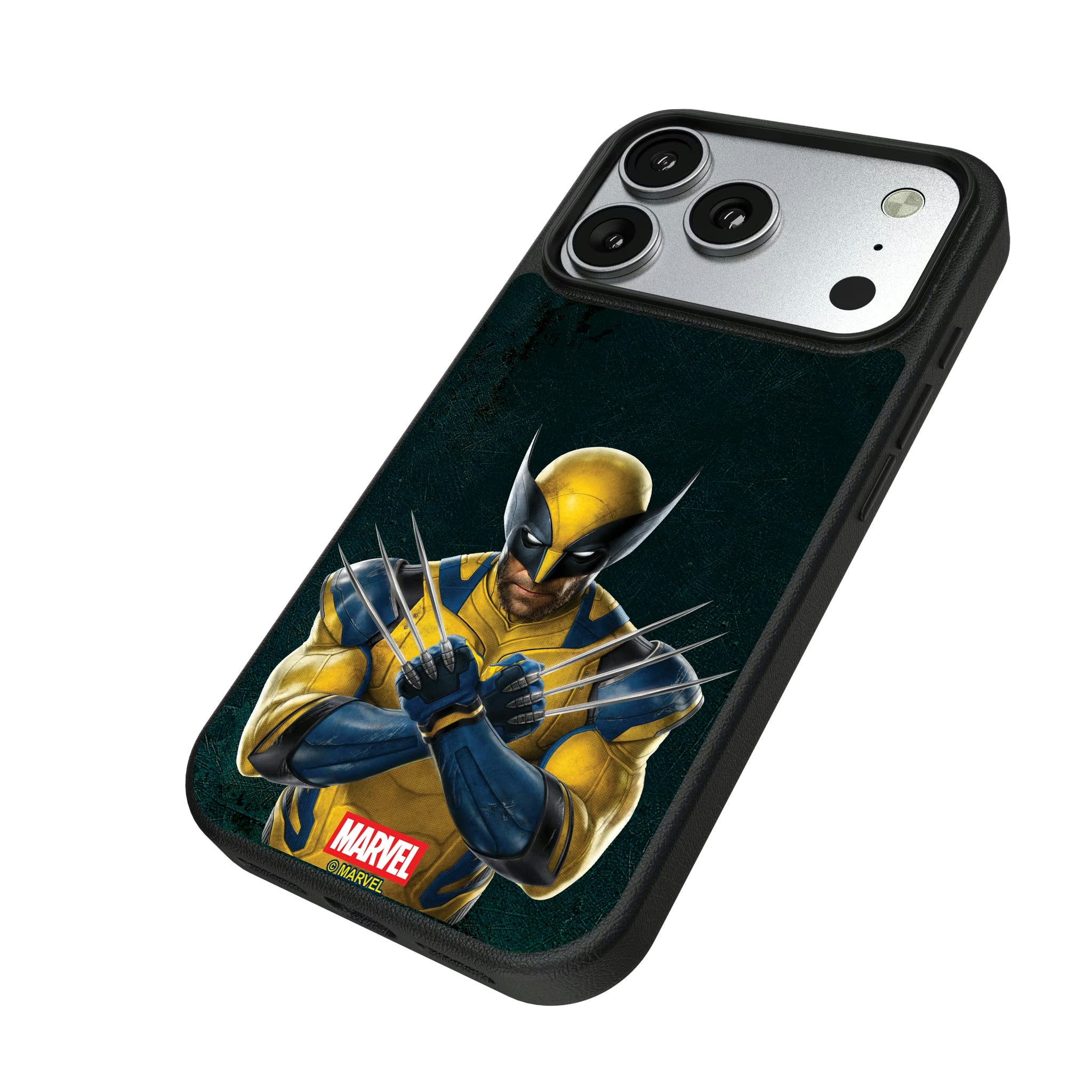 Marvel Deadpool Wolverine Badge iPhone MagSafe Compatible Phone Case for Apple iPhone - Isometric View#Device_iPhone 17 Pro