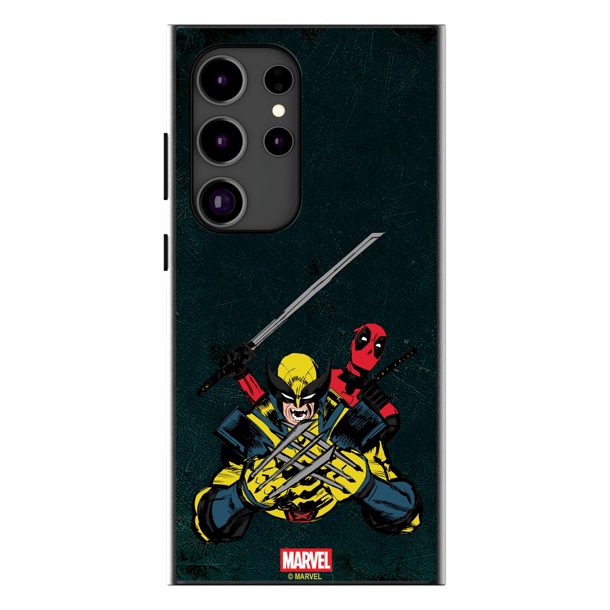Marvel Deadpool Wolverine Badge Galaxy MagSafe Compatible Phone Case for Samsung Galaxy