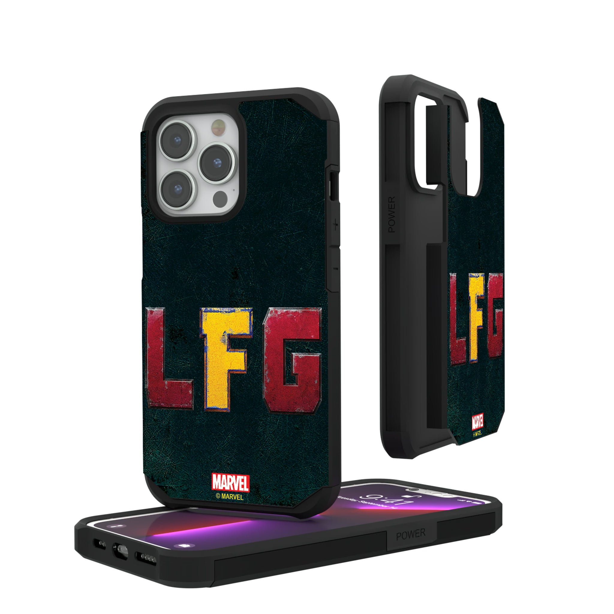 Marvel Deadpool Wolverine Badge iPhone Rugged Phone Case for Apple iPhone#Device_iPhone 13 Pro