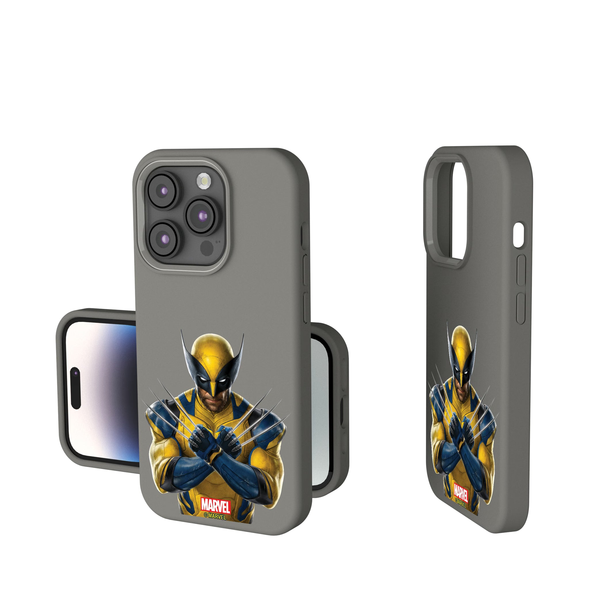 Marvel Deadpool Wolverine Badge iPhone Soft Touch Phone Case for Apple iPhone