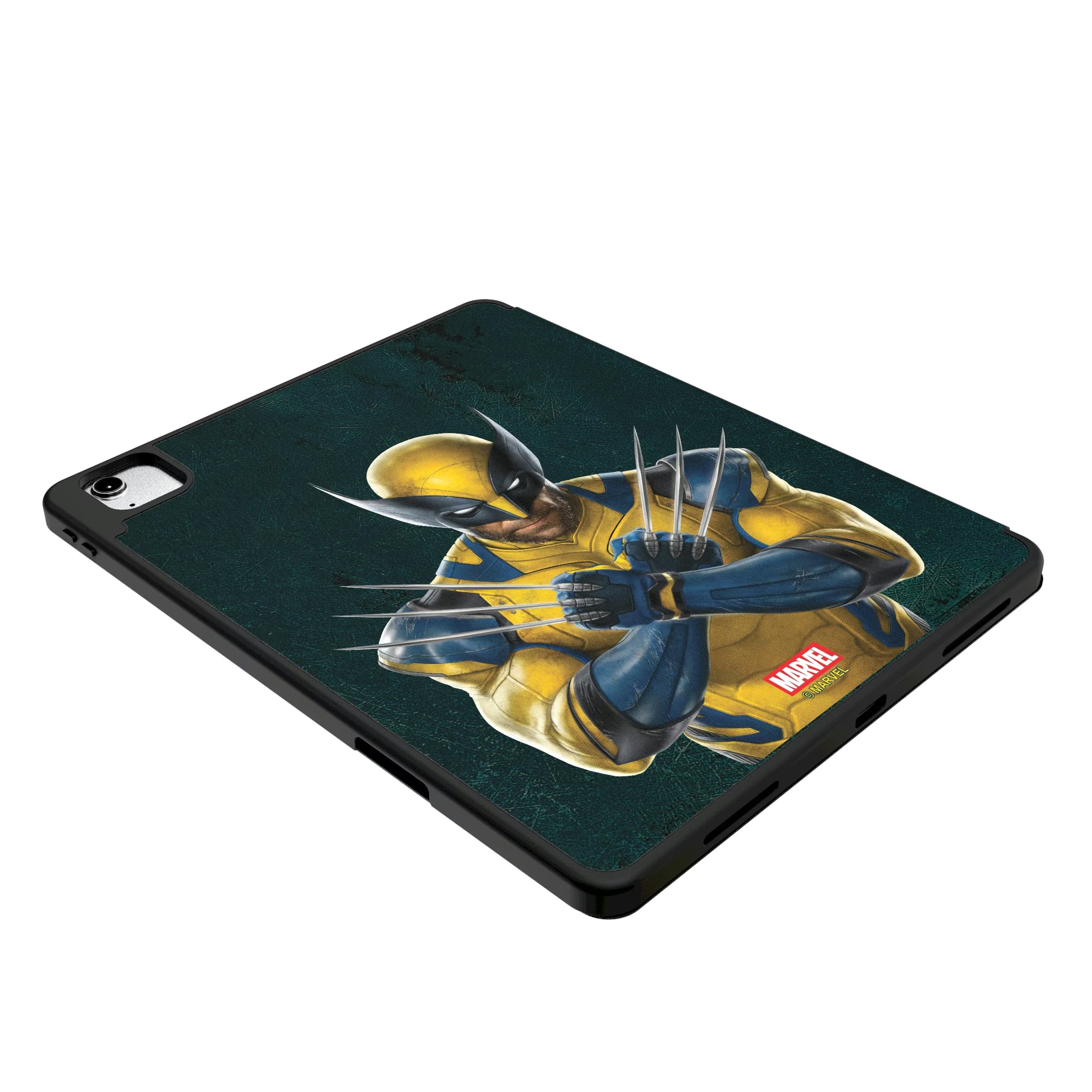 Marvel Deadpool Wolverine Badge iPad Tablet Case for Apple iPad - Isometric View