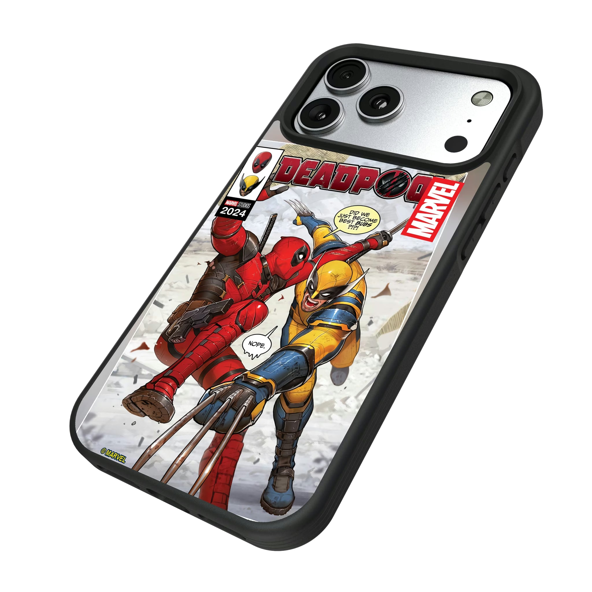Marvel Deadpool Wolverine Cover Art iPhone Bump Phone Case for Apple iPhone - Isometric View#Device_iPhone 17 Pro Max