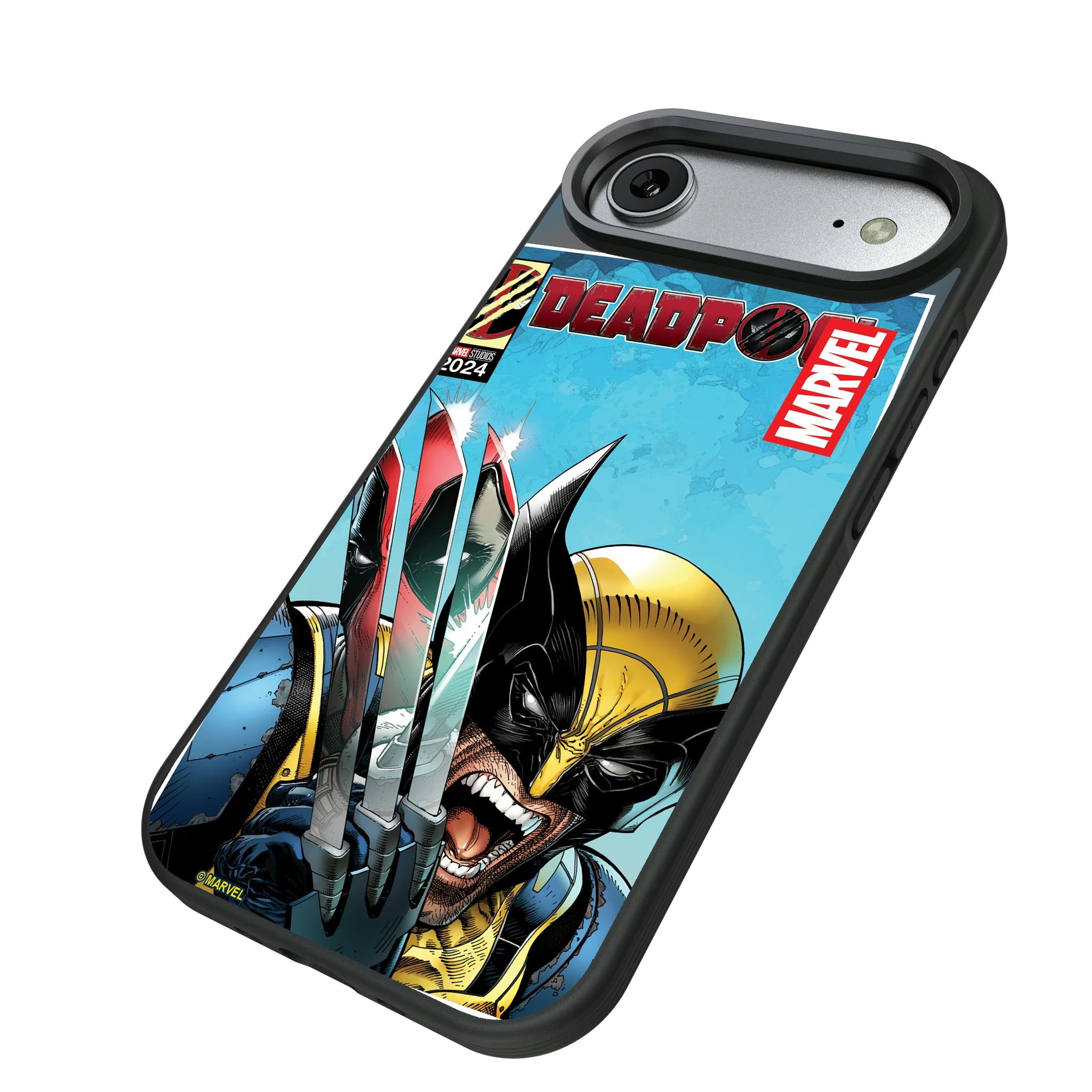 Marvel Deadpool Wolverine Cover Art iPhone Bump Phone Case for Apple iPhone - Isometric View#Device_iPhone Air