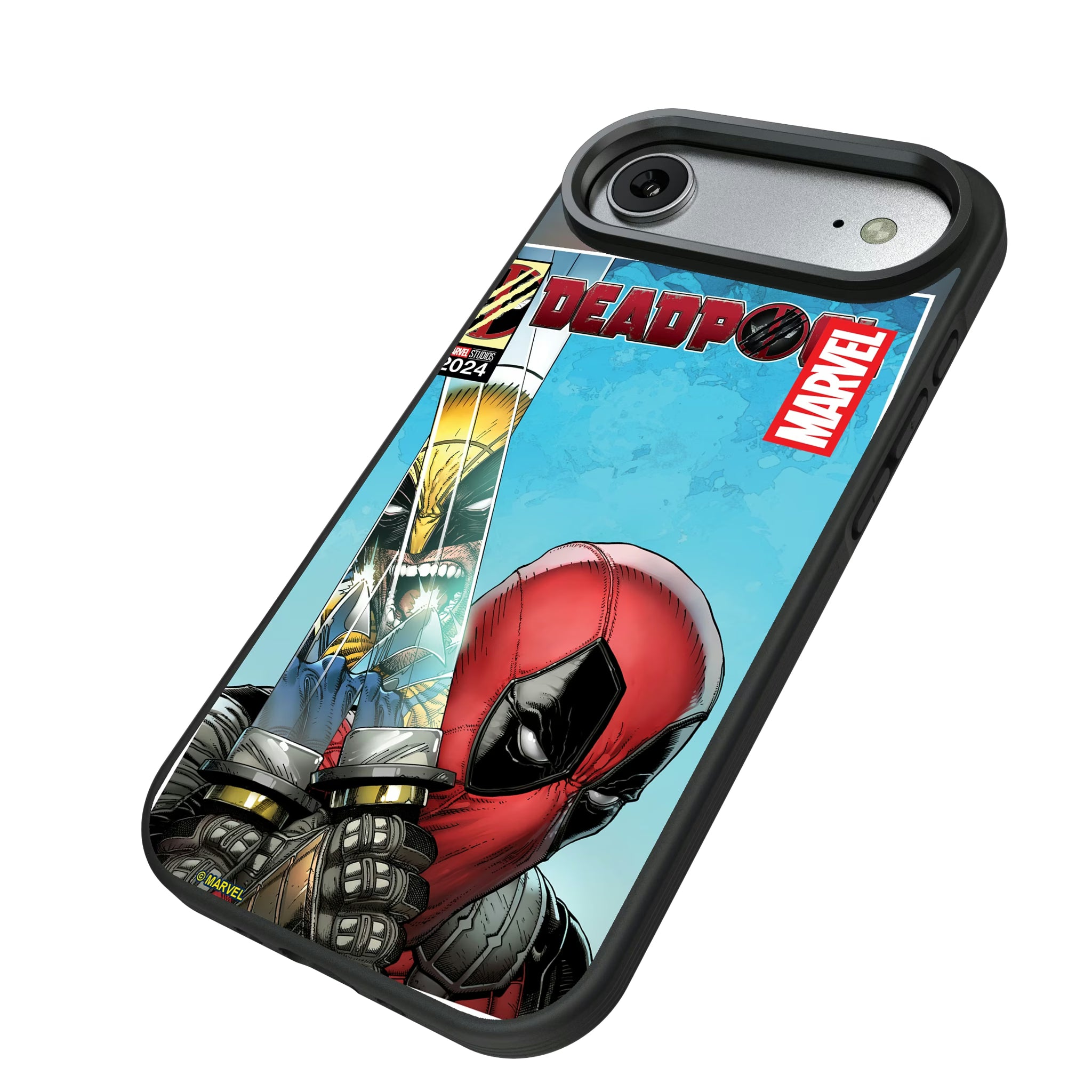 Marvel Deadpool Wolverine Cover Art iPhone Bump Phone Case for Apple iPhone - Isometric View#Device_iPhone Air