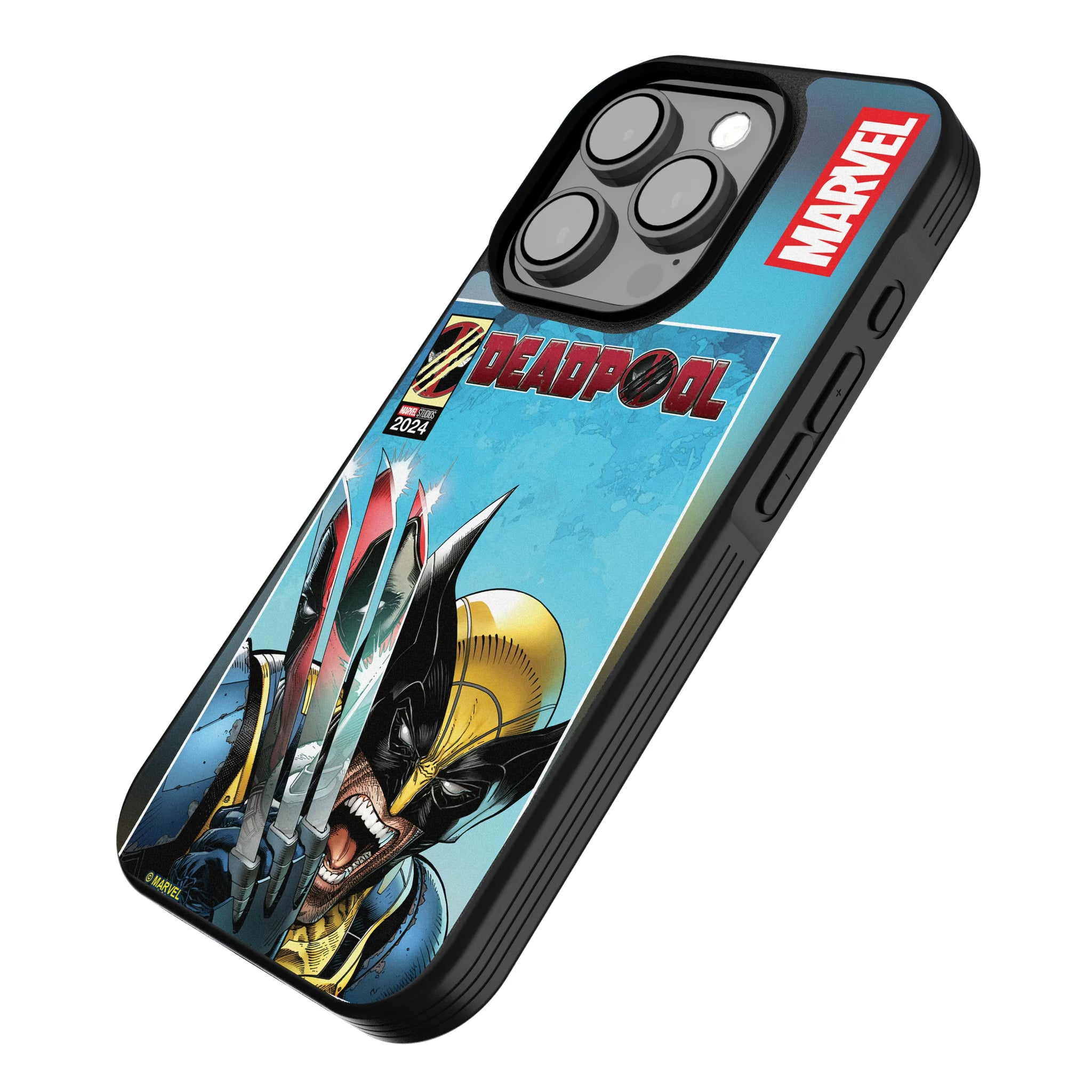 Marvel Deadpool Wolverine Cover Art iPhone Bump Phone Case for Apple iPhone - Isometric View