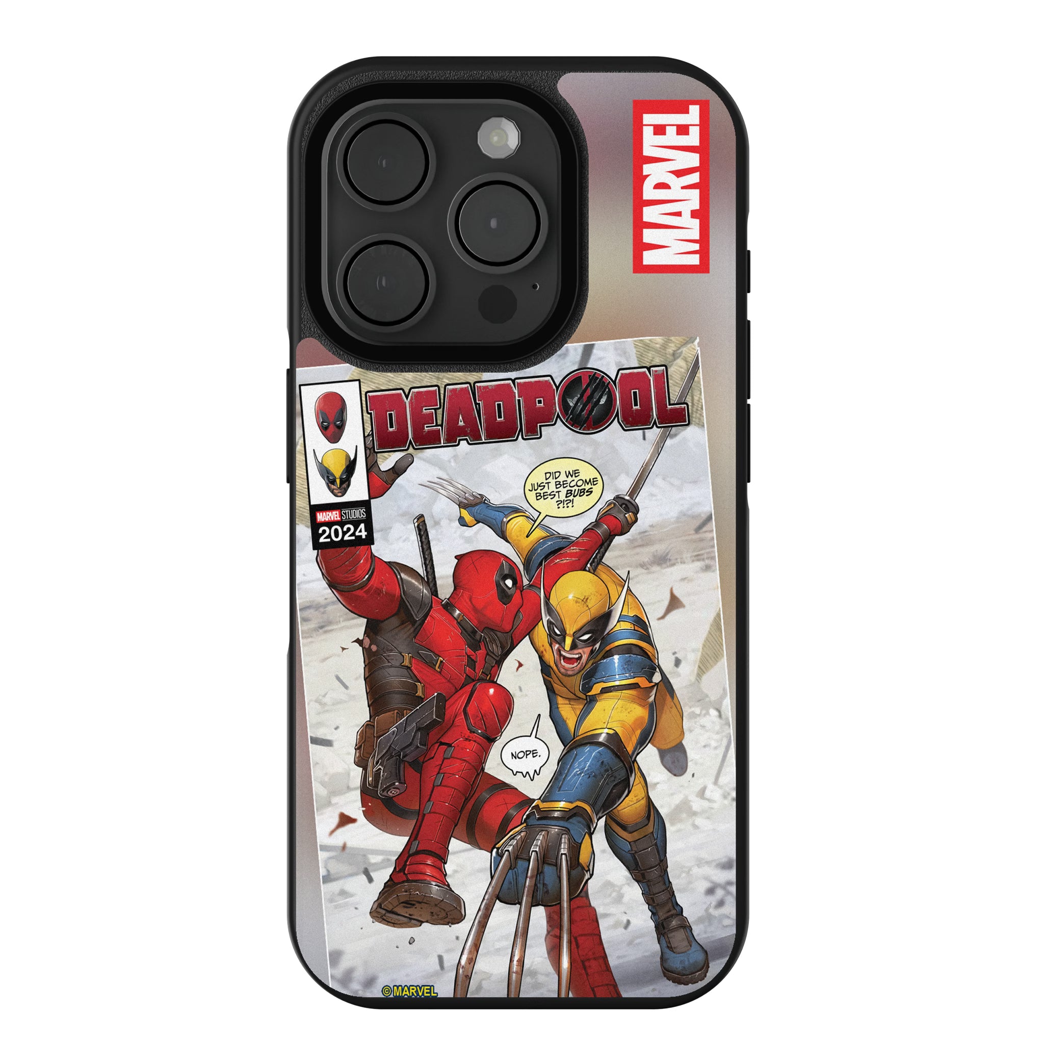 Marvel Deadpool Wolverine Cover Art iPhone Bump Phone Case for Apple iPhone