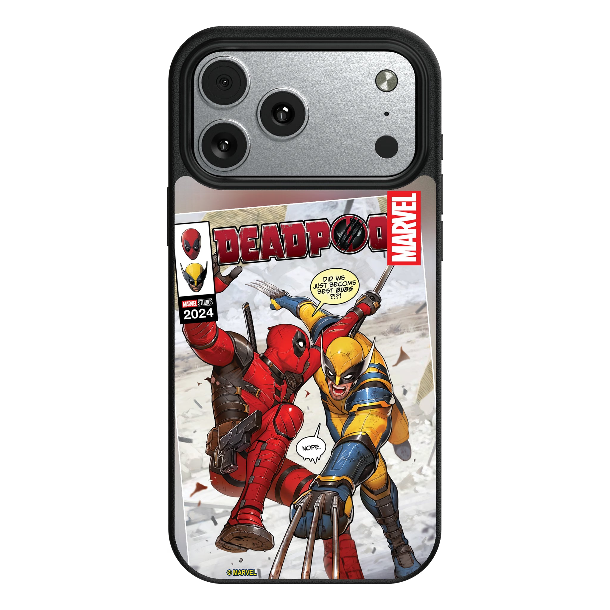 Marvel Deadpool Wolverine Cover Art iPhone MagSafe Compatible Phone Case for Apple iPhone#Device_iPhone 17 Pro Max