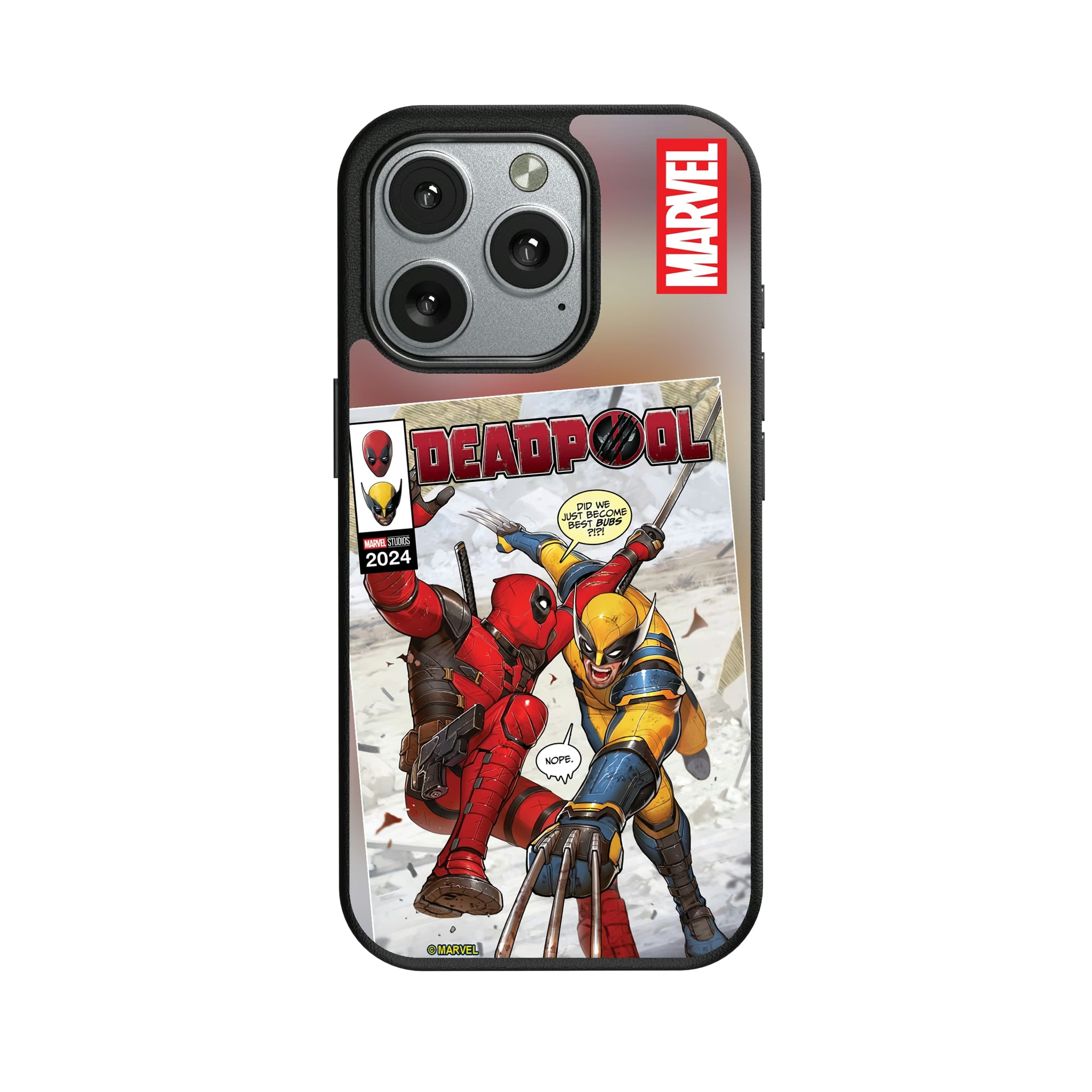 Marvel Deadpool Wolverine Cover Art iPhone MagSafe Compatible Phone Case for Apple iPhone