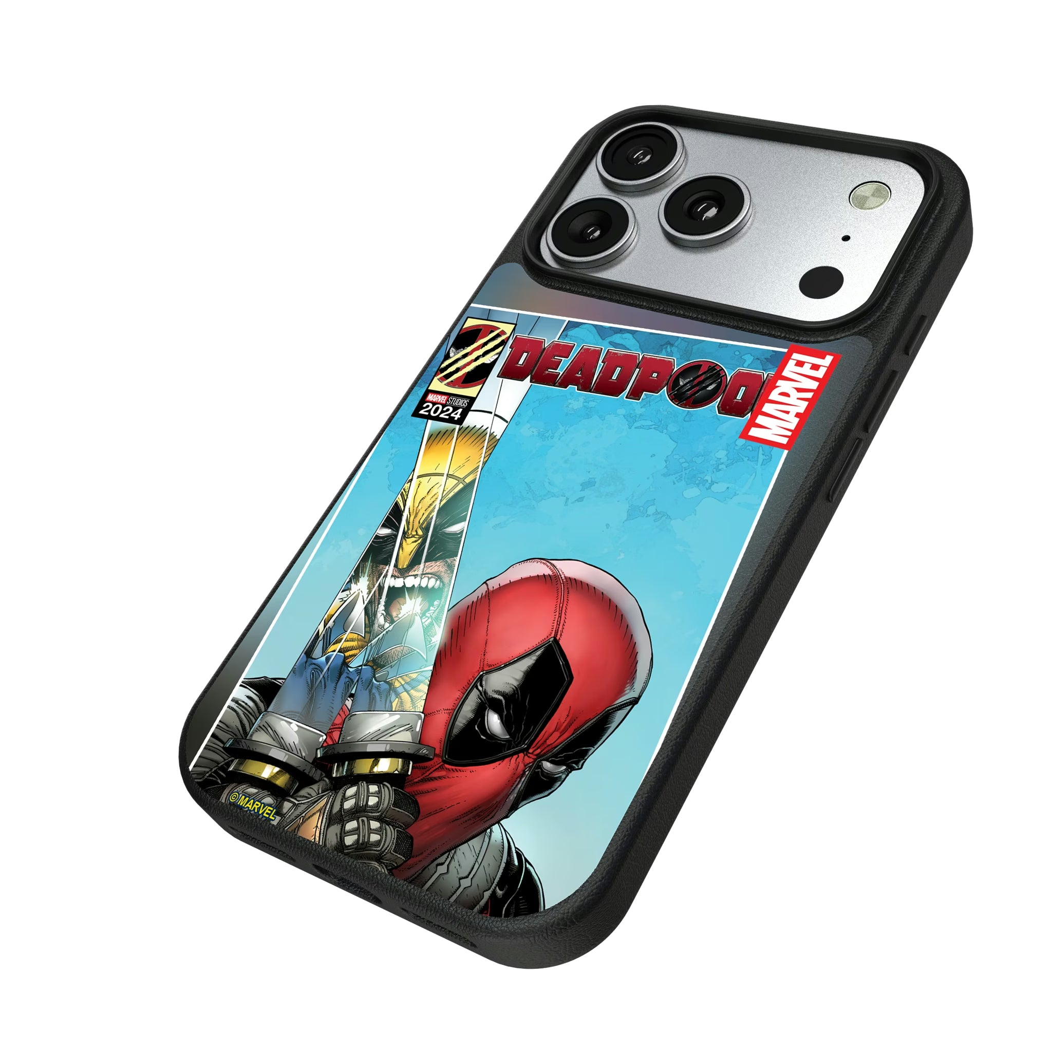 Marvel Deadpool Wolverine Cover Art iPhone MagSafe Compatible Phone Case for Apple iPhone - Isometric View#Device_iPhone 17 Pro