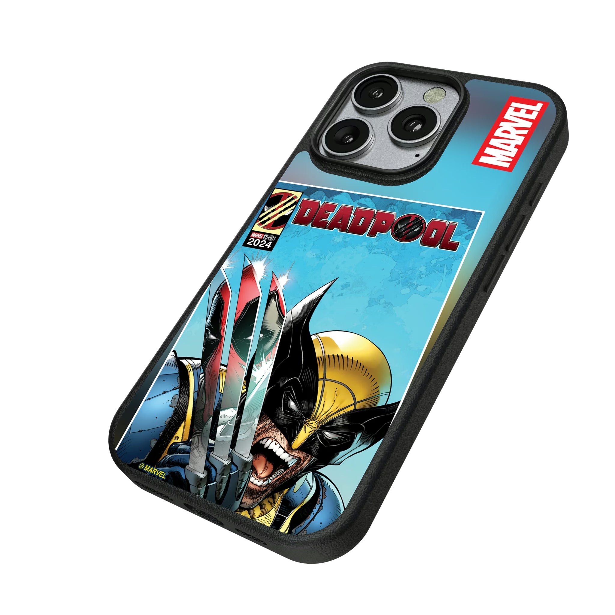 Marvel Deadpool Wolverine Cover Art iPhone MagSafe Compatible Phone Case for Apple iPhone - Isometric View