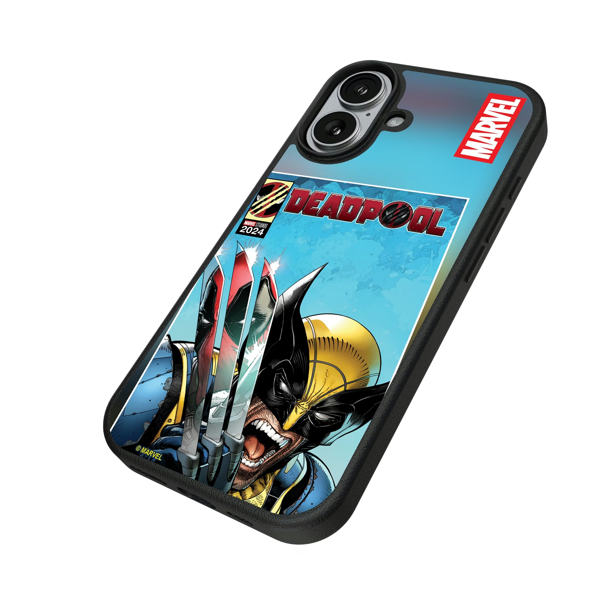 Marvel Deadpool Wolverine Cover Art iPhone MagSafe Compatible Phone Case for Apple iPhone - Isometric View#Device_iPhone 17