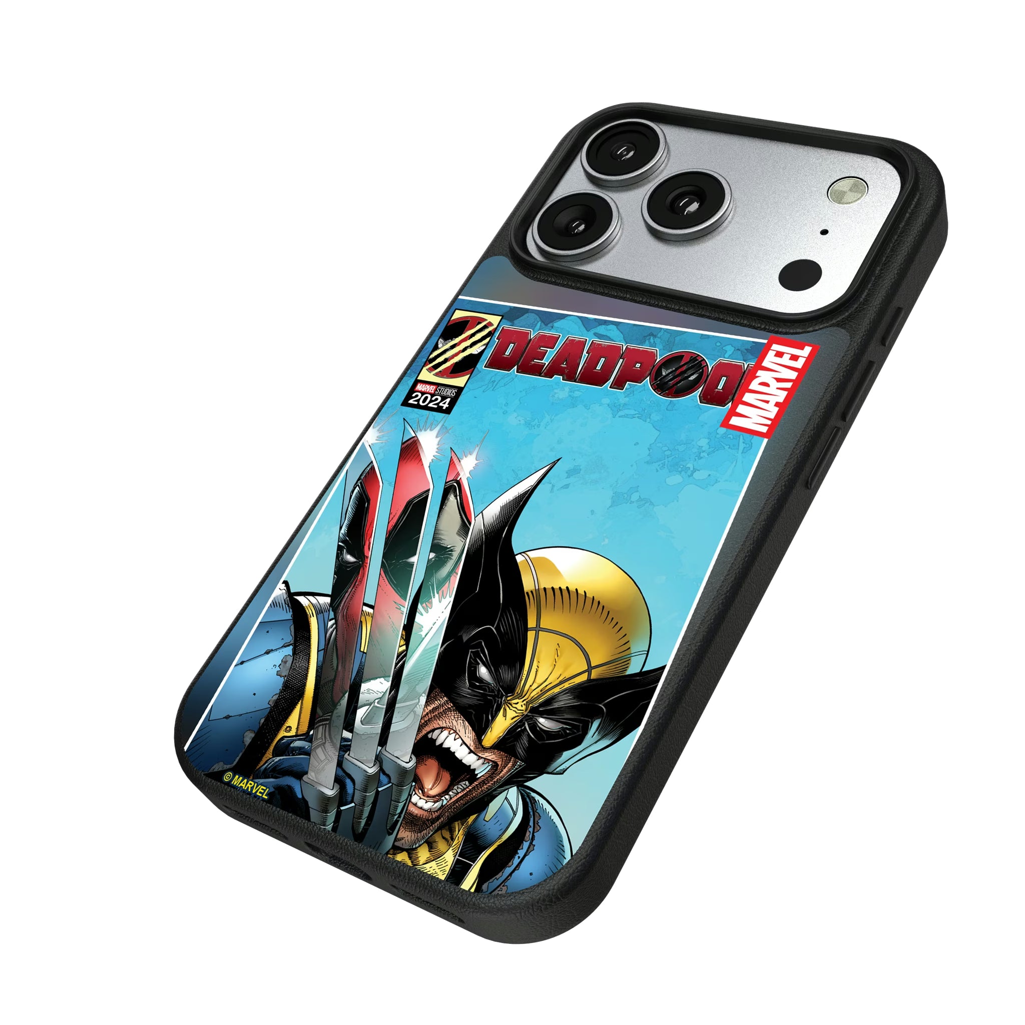 Marvel Deadpool Wolverine Cover Art iPhone MagSafe Compatible Phone Case for Apple iPhone - Isometric View#Device_iPhone 17 Pro
