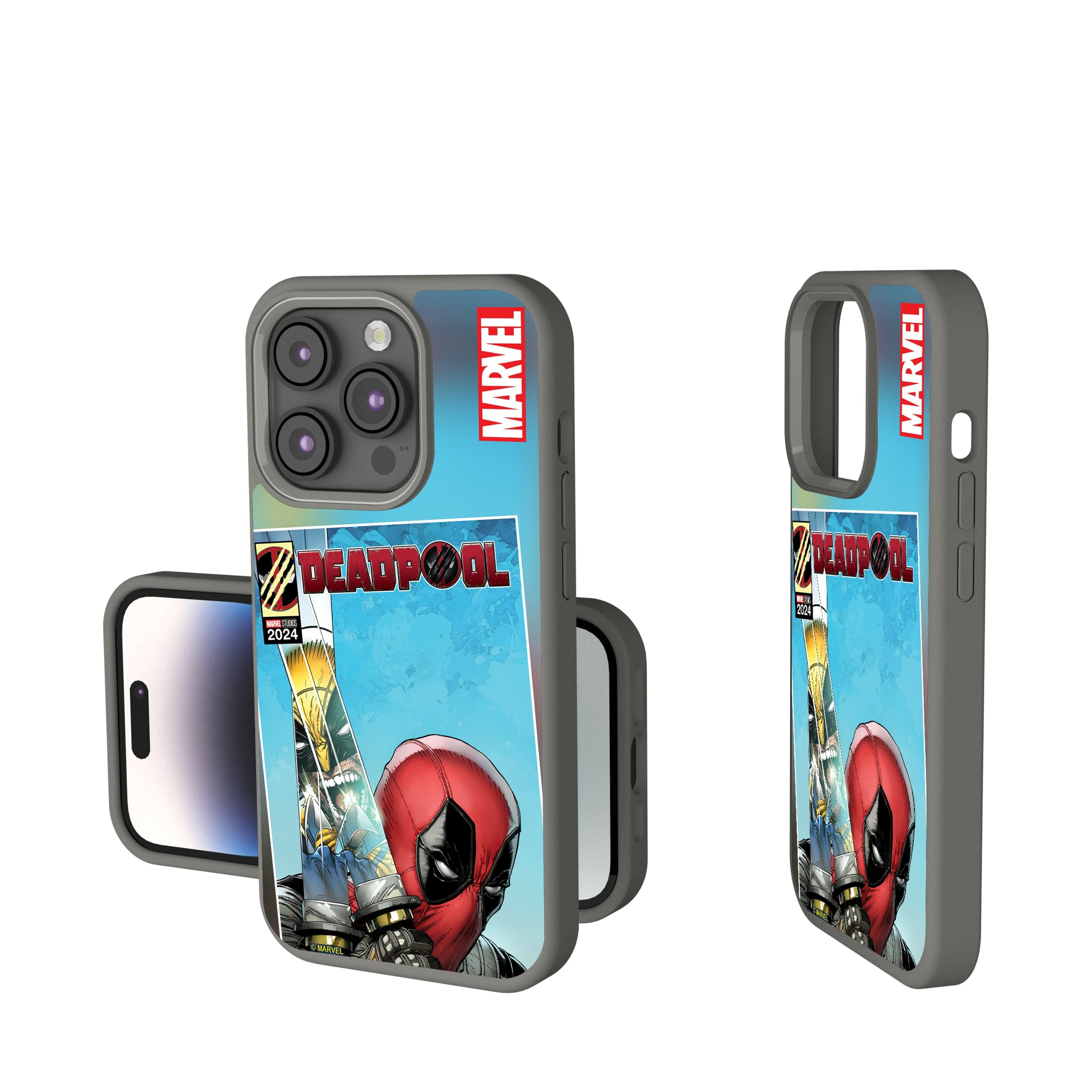 Marvel Deadpool Wolverine Cover Art iPhone Soft Touch Phone Case for Apple iPhone