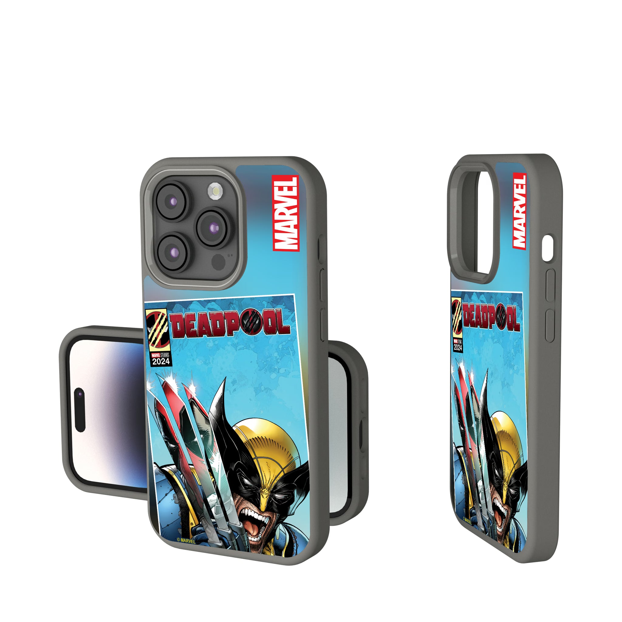 Marvel Deadpool Wolverine Cover Art iPhone Soft Touch Phone Case for Apple iPhone